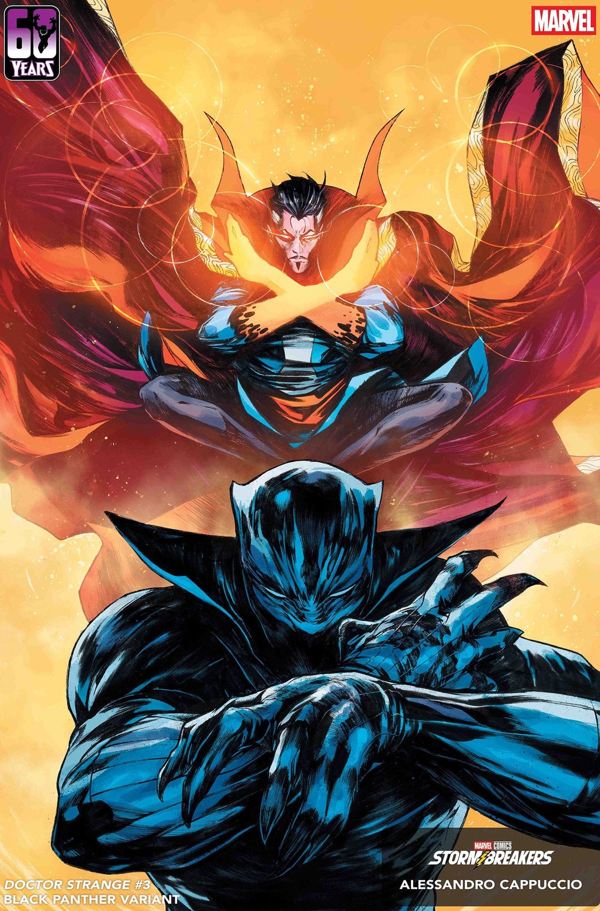 Marvel Comic Books DOCTOR STRANGE #3 ALESSANDRO CAPPUCCIO BLACK PANTHER VARIANT 75960621125800321 PRH-75960621125800321