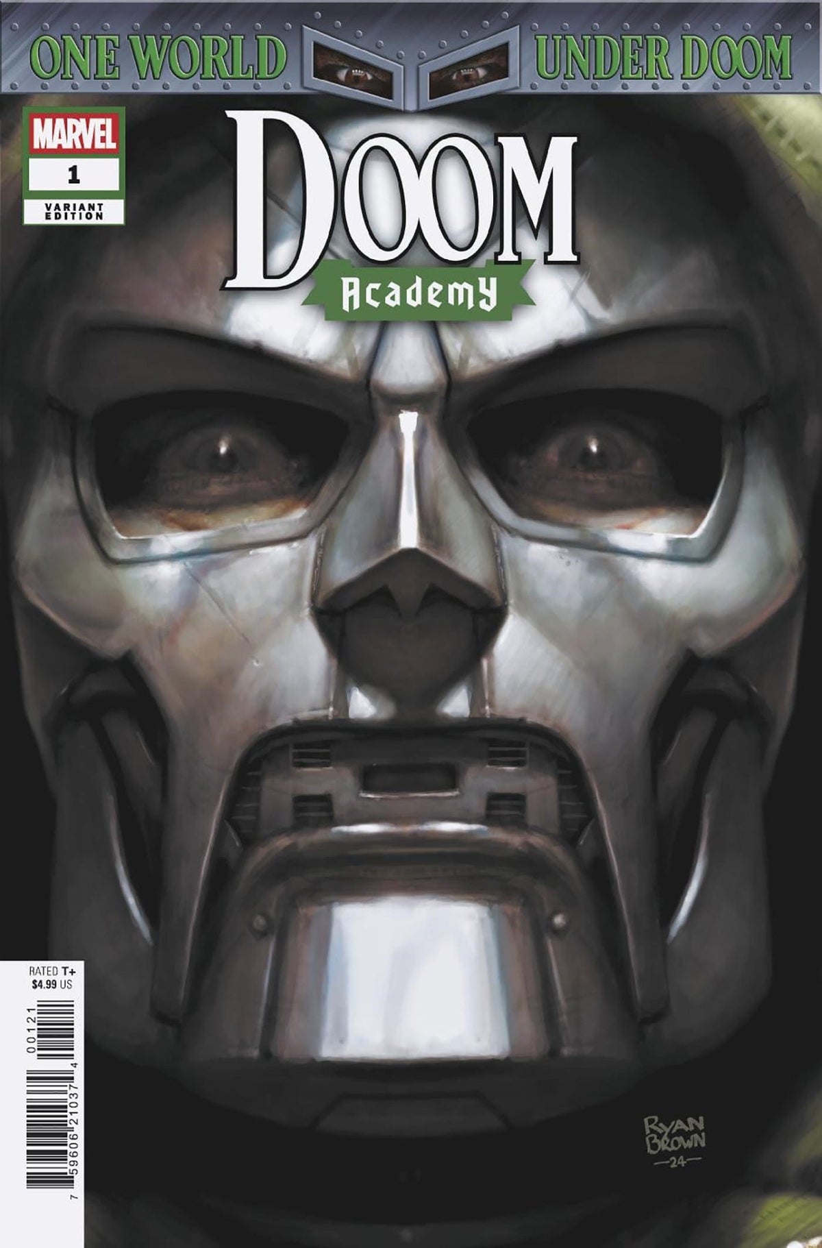 Marvel Comic Books DOOM ACADEMY #1 RYAN BROWN VARIANT 75960621037400121 PRH-75960621037400121