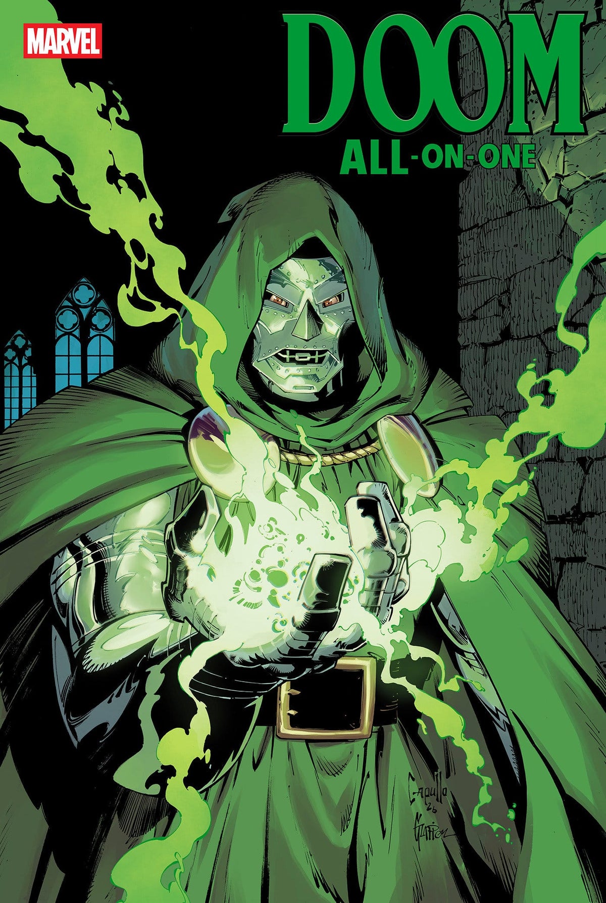 Marvel Comic Books DOOM ALL-ON-ONE #1 GREG CAPULLO VARIANT (Release Date: 10/14/2026) 75960621472300121 PRH-75960621472300121
