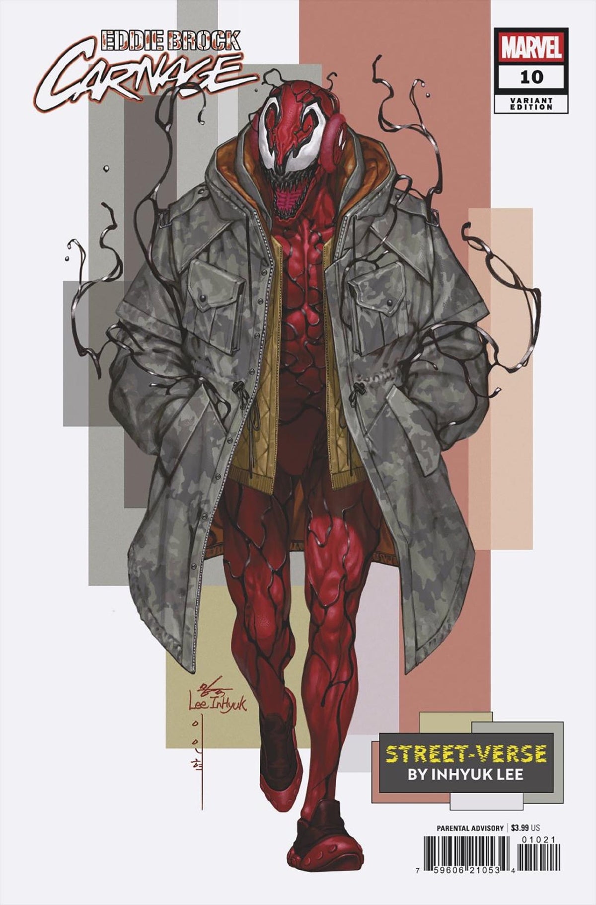 Marvel Comic Books EDDIE BROCK: CARNAGE #10 INHYUK LEE STREET-VERSE VARIANT 75960621053401021 PRH-75960621053401021