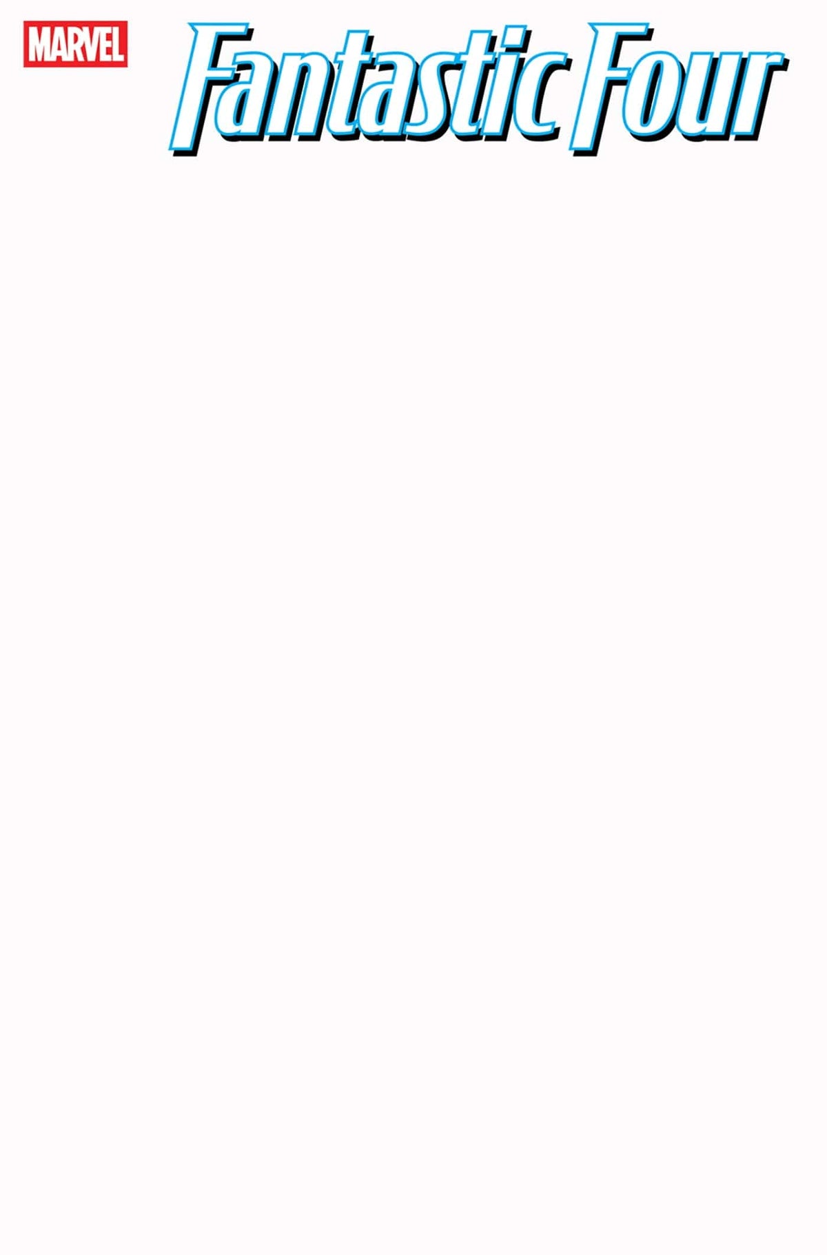 Marvel Comic Books FANTASTIC FOUR #1 BLANK COVER VARIANT 75960621122700171 PRH-75960621122700171