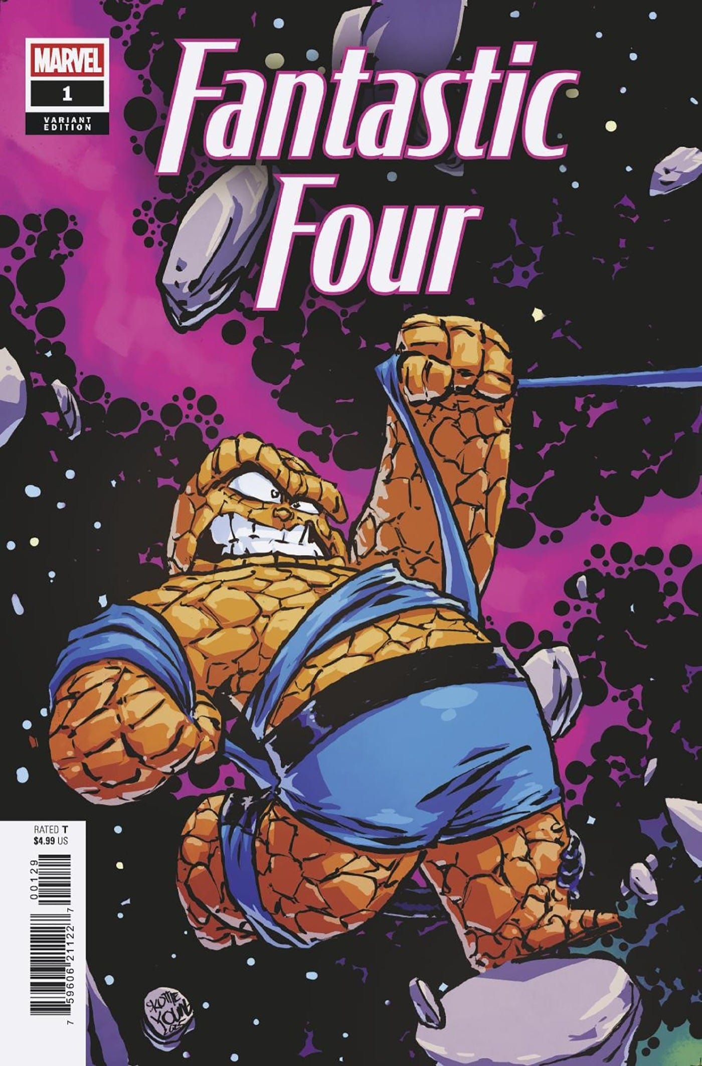 FANTASTIC FOUR #1 SKOTTIE YOUNG 5-PART CONNECTING VARIANT