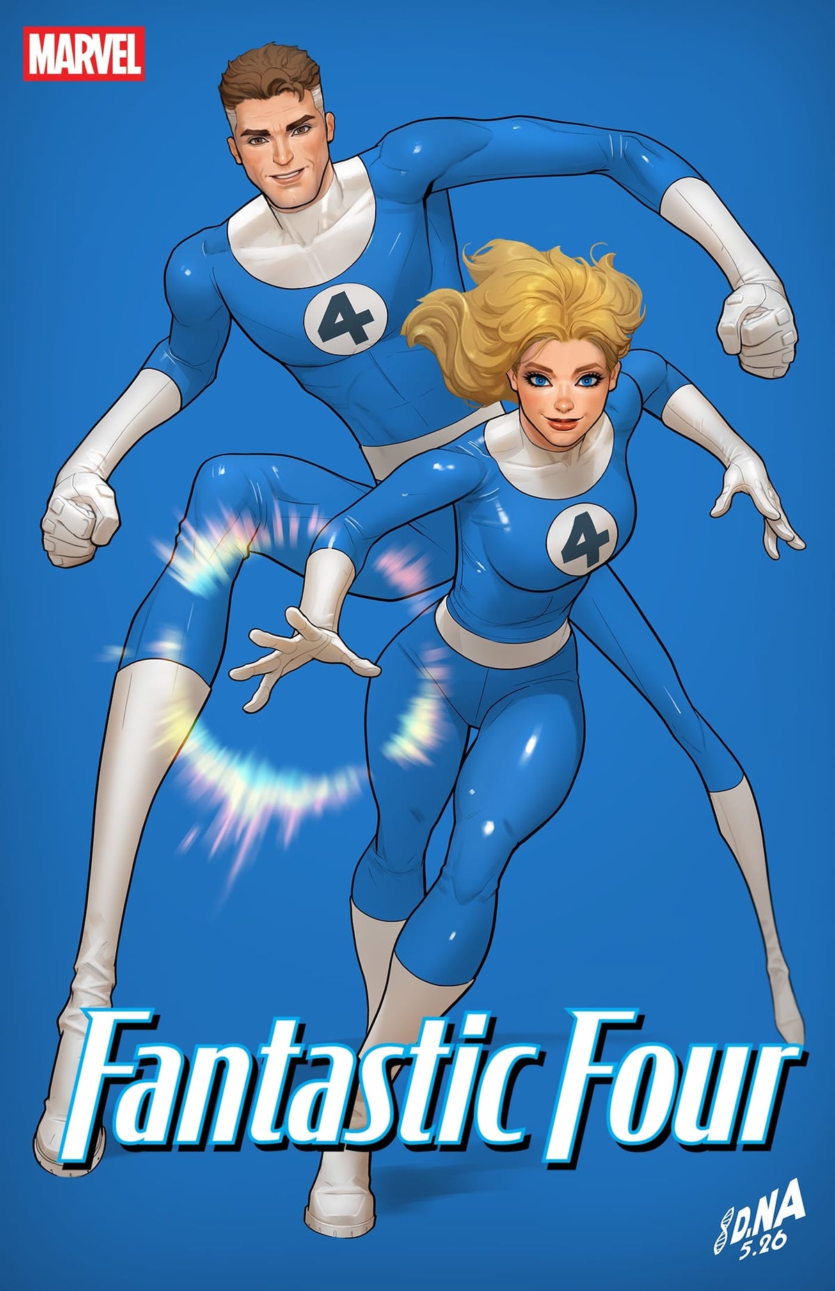 Marvel Comic Books FANTASTIC FOUR #14 DAVID NAKAYAMA COLOR BLOCK BLUE VARIANT 75960621122701421 PRH-75960621122701421