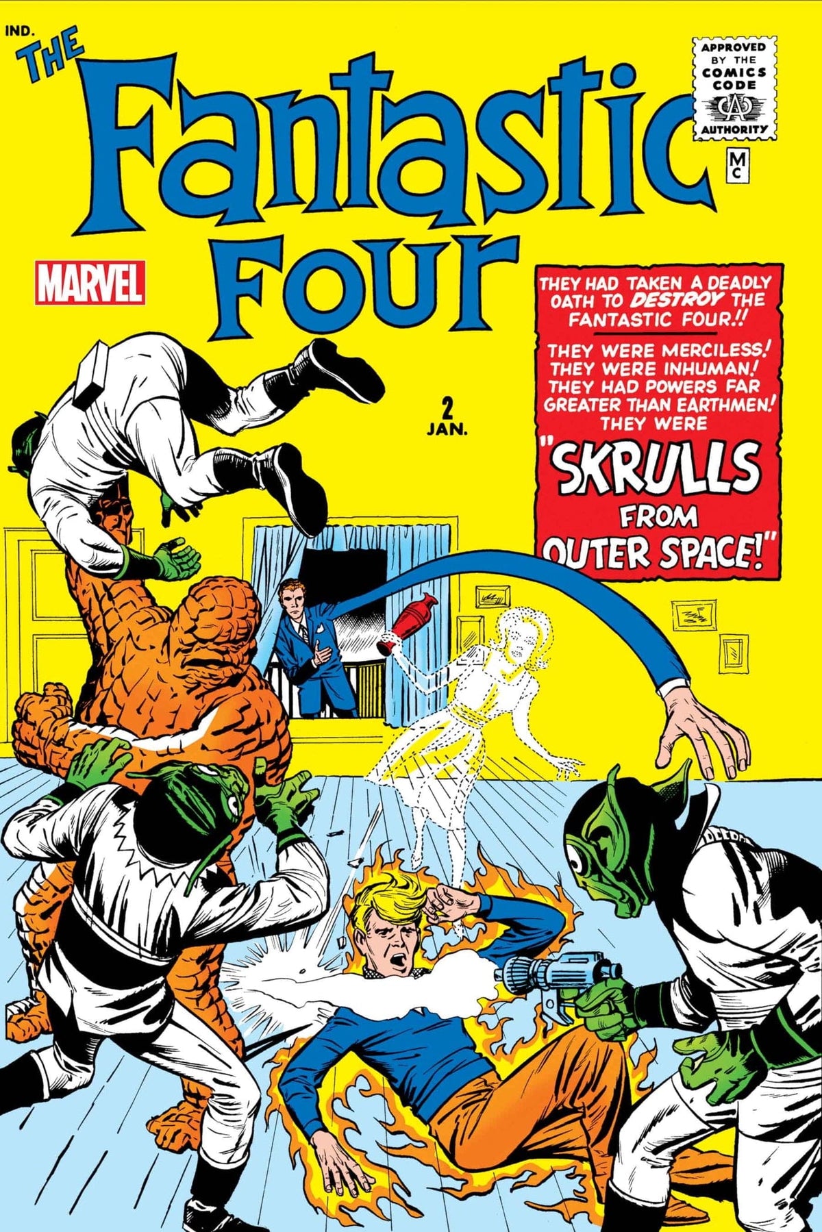 Marvel Comic Books FANTASTIC FOUR #2 FACSIMILE EDITION 75960621067100211 PRH-75960621067100211