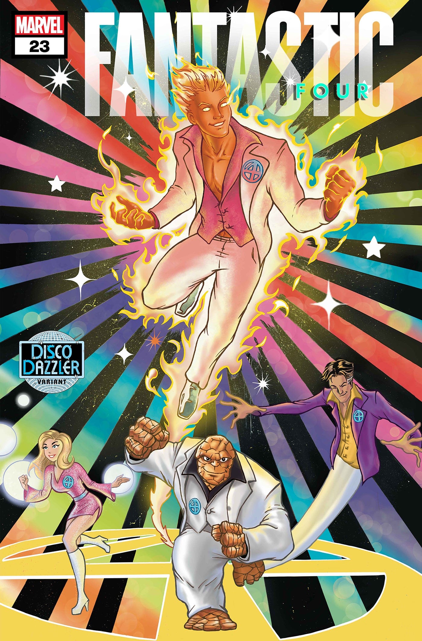 FANTASTIC FOUR #23 BEN SU DISCO DAZZLER VARIANT