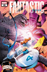 Marvel Comic Books FANTASTIC FOUR #25 GREG LAND GODZILLA VARIANT 75960620289802531 PRH-75960620289802531