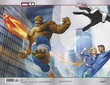 Marvel Comic Books FANTASTIC FOUR #3 WESLEY BURT MARVEL STUDIOS WRAPAROUND VARIANT 75960621122700371 PRH-75960621122700371
