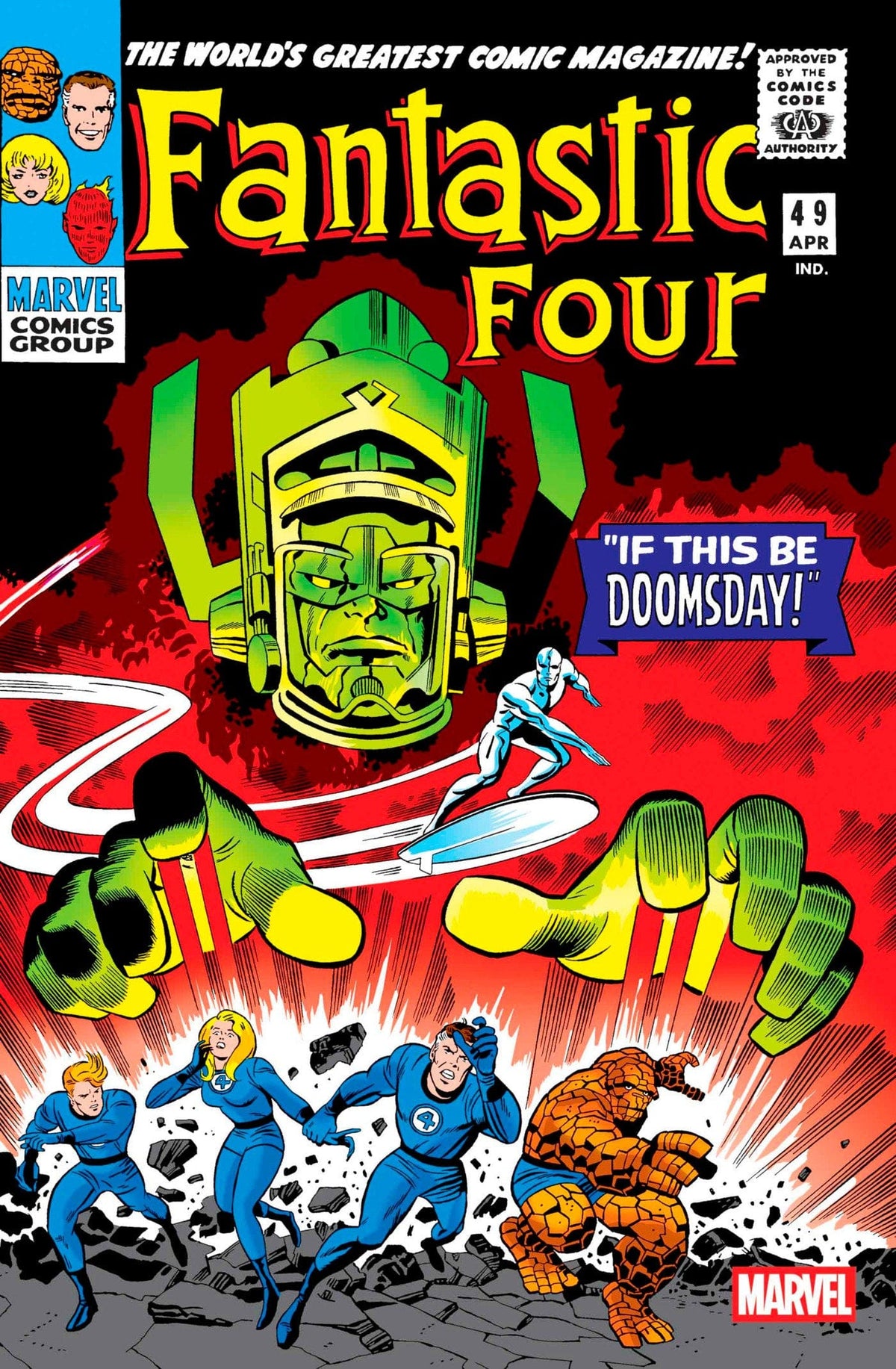 Marvel Comic Books FANTASTIC FOUR #49 FACSIMILE EDITION 75960621079404911 PRH-75960621079404911