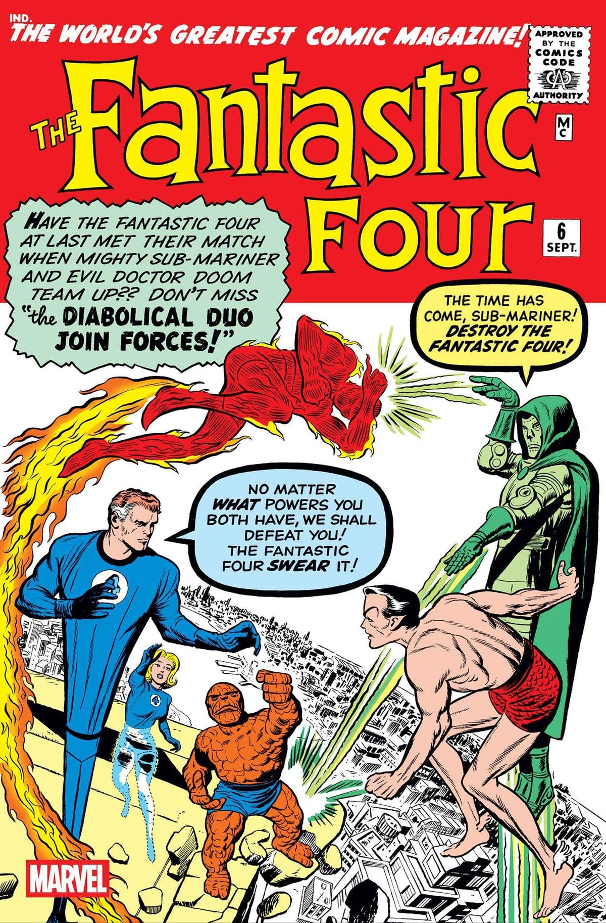 Marvel Comic Books FANTASTIC FOUR #6 FACSIMILE EDITION 75960621071800611 PRH-75960621071800611