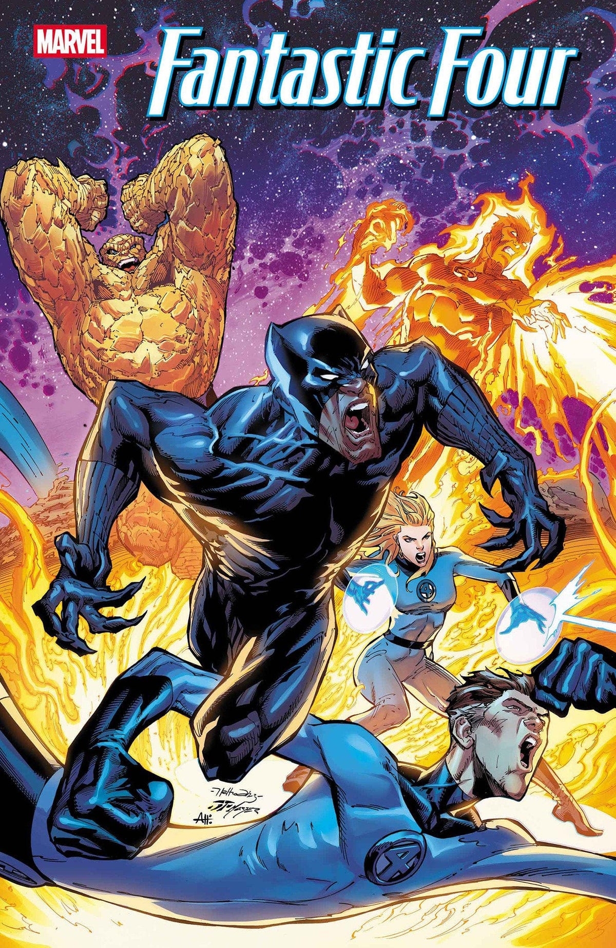 Marvel Comic Books FANTASTIC FOUR #8 NETHO DIAZ BLACK PANTHER VARIANT 75960621122700851 PRH-75960621122700851