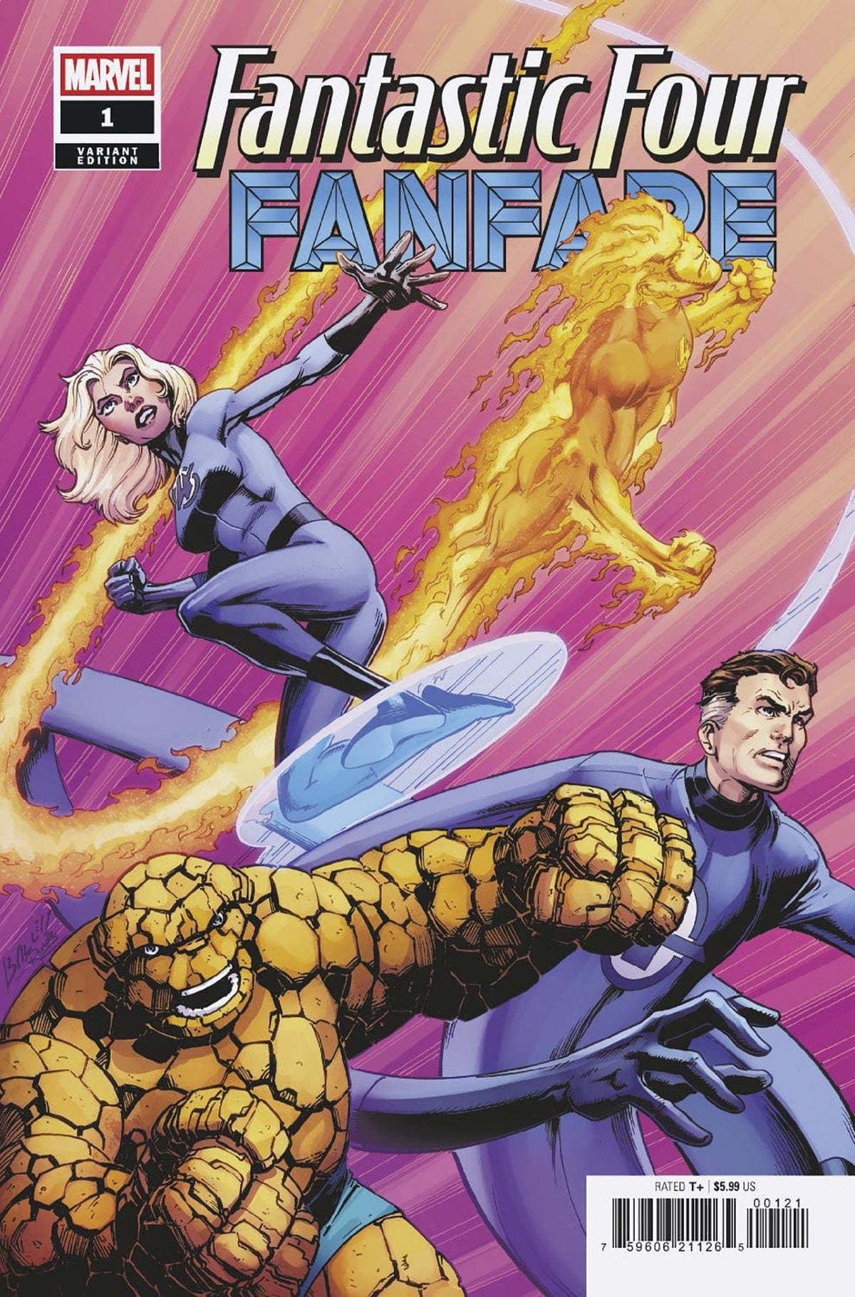 Marvel Comic Books FANTASTIC FOUR FANFARE #1 PABLO VILLALOBOS VARIANT 75960621126500121 PRH-75960621126500121