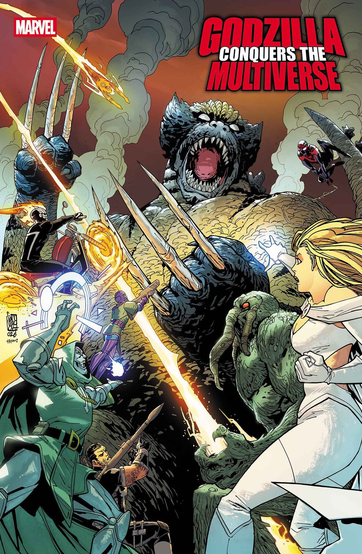 Marvel Comic Books GODZILLA CONQUERS THE MULTIVERSE #1 GIUSEPPE CAMUNCOLI VARIANT 75960621495200141 PRH-75960621495200141