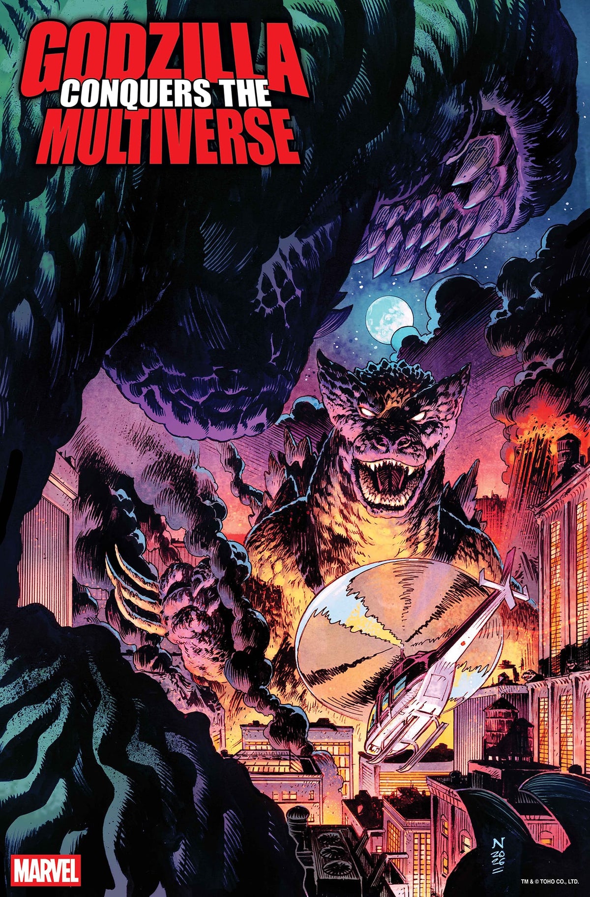 Marvel Comic Books GODZILLA CONQUERS THE MULTIVERSE #1 NIC KLEIN HEISEI GODZILLA VARIANT 75960621495200131 PRH-75960621495200131