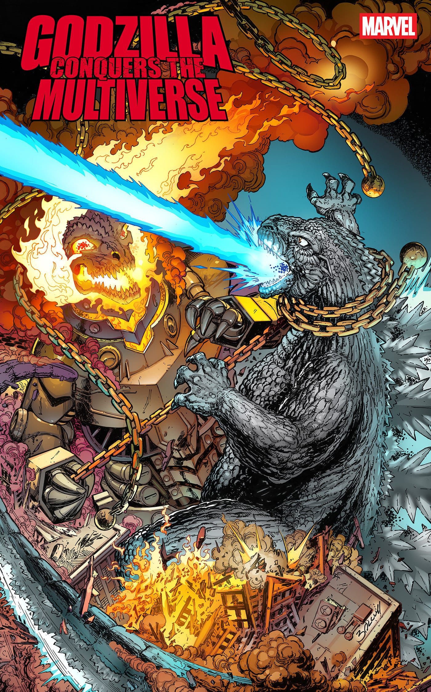 GODZILLA CONQUERS THE MULTIVERSE #3 MARK BAGLEY HEISEI VS. MARVEL VARIANT (Release Date: 09/30/2026)