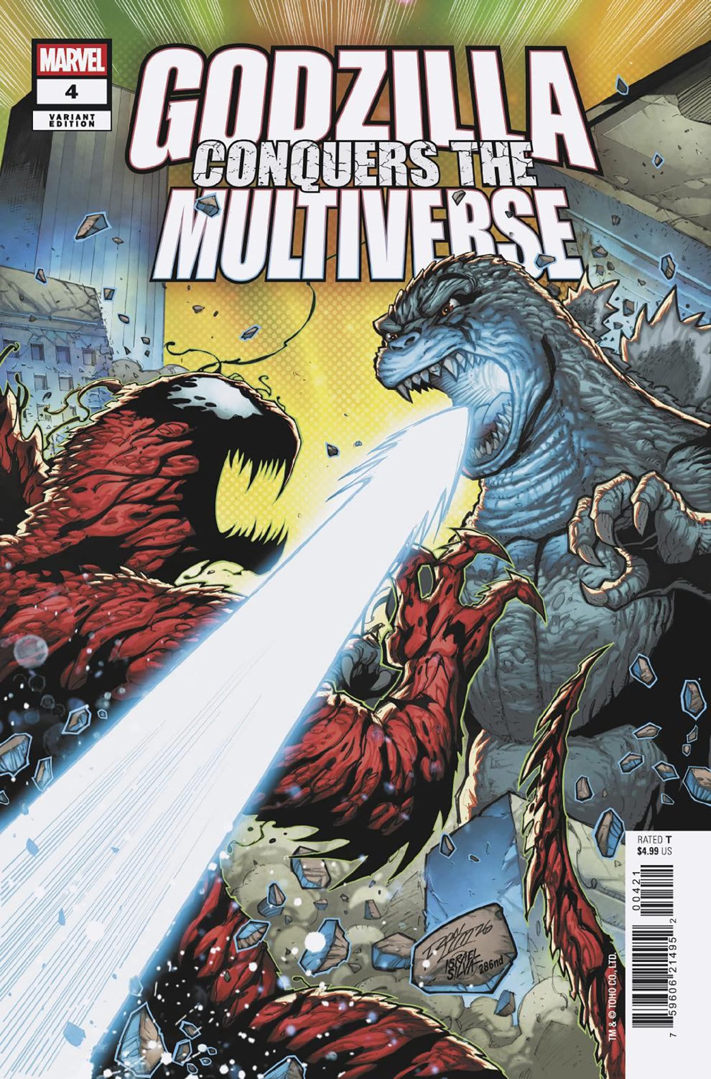 GODZILLA CONQUERS THE MULTIVERSE #4 RON LIM HEISEI VS. MARVEL VARIANT (Release Date: 10/28/2026)