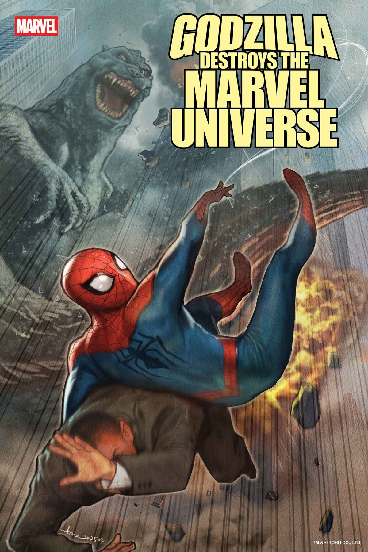 Marvel Comic Books GODZILLA DESTROYS THE MARVEL UNIVERSE #2 STONEHOUSE VARIANT 75960621228600251 PRH-75960621228600251