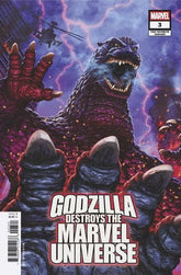 Marvel Comic Books GODZILLA DESTROYS THE MARVEL UNIVERSE #3 KAIDA YUJI FAN FAVORITE VARIANT 75960621228600321 PRH-75960621228600321