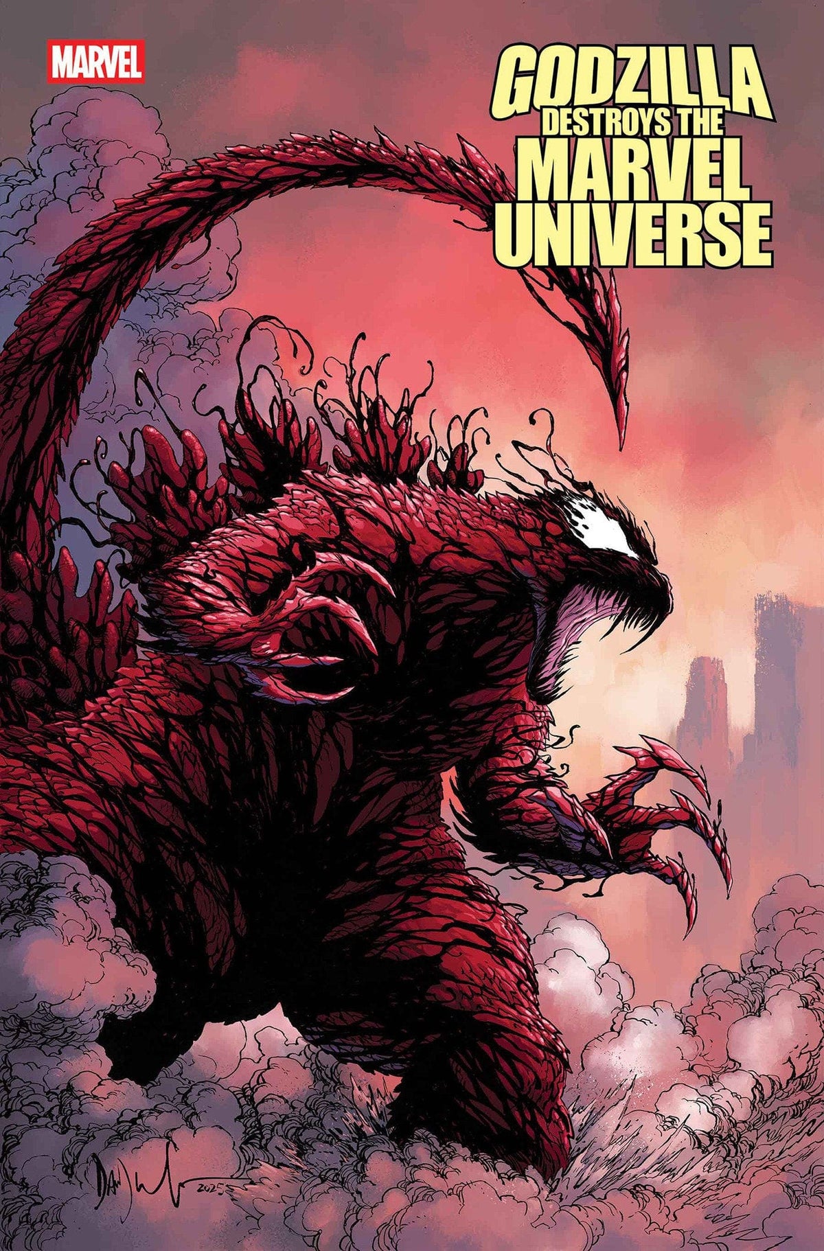 Marvel Comic Books GODZILLA DESTROYS THE MARVEL UNIVERSE #5 DAVE WACHTER MARVELIZED CARNAGE-ZILLA VARIANT 75960621228600541 PRH-75960621228600541