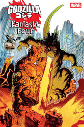 Marvel Comic Books GODZILLA VS. FANTASTIC FOUR #1 JAMES HARREN GODZILLA KING OF THE MONSTERS HOMAGE VARIANT 75960621223100181 PRH-75960621223100181