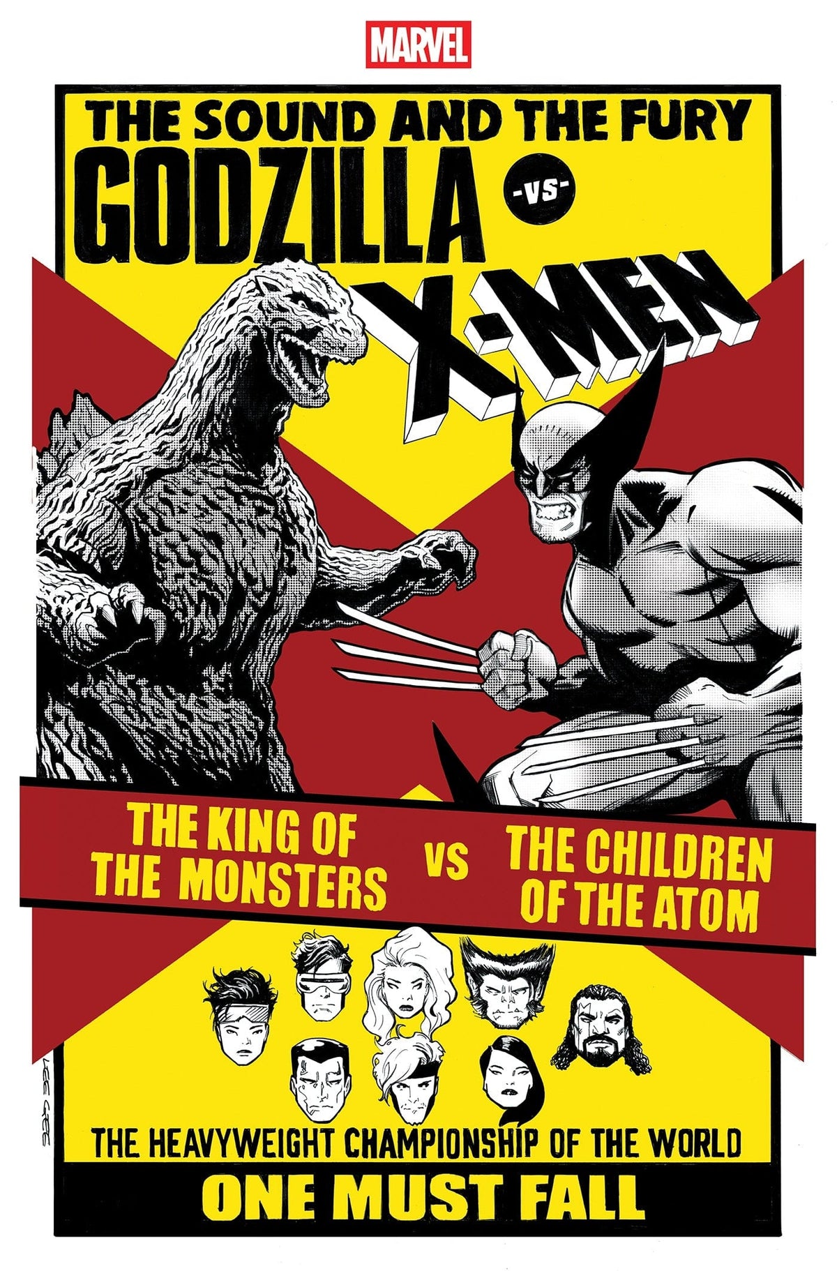 Marvel Comic Books GODZILLA VS. X-MEN #1 LEE GARBETT VERSUS VARIANT 75960621226200141 PRH-75960621226200141