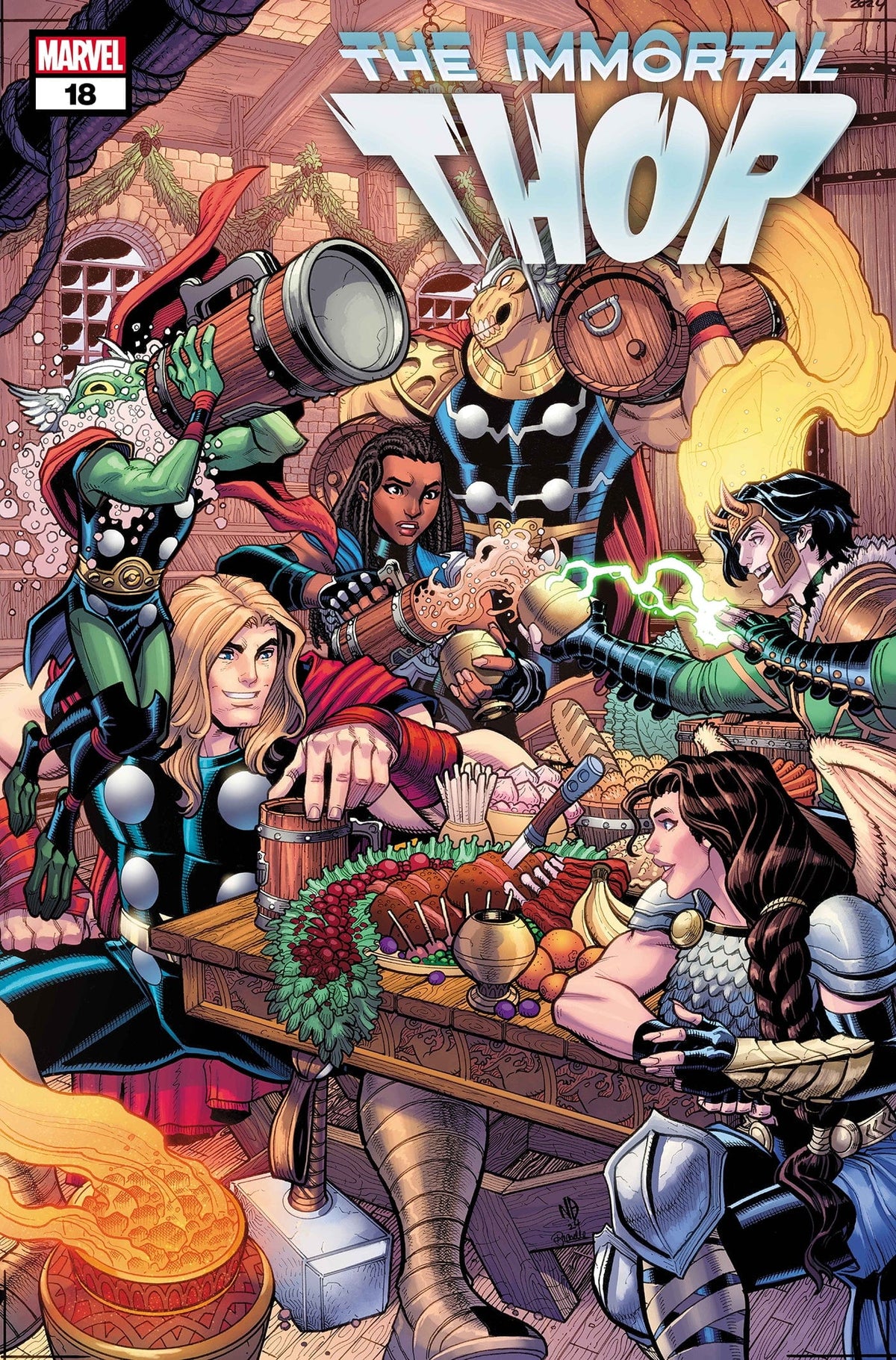 Marvel Comic Books IMMORTAL THOR #18 NICK BRADSHAW WINTER HOLIDAY VARIANT 75960620664301841 PRH-75960620664301841