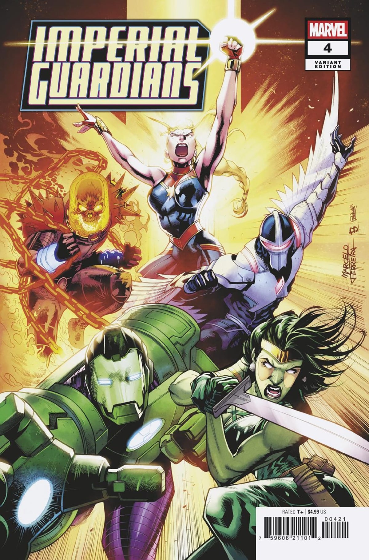 Marvel Comic Books IMPERIAL GUARDIANS #4 MARCELO FERREIRA VARIANT 75960621101200421 PRH-75960621101200421