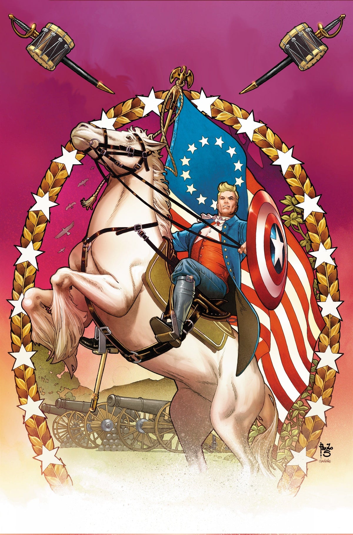 Marvel Comic Books > Incentives 1776 #1 1:100 INCV PAULO SIQUEIRA VIRGIN VARIANT 75960621353500117 PRH-75960621353500117
