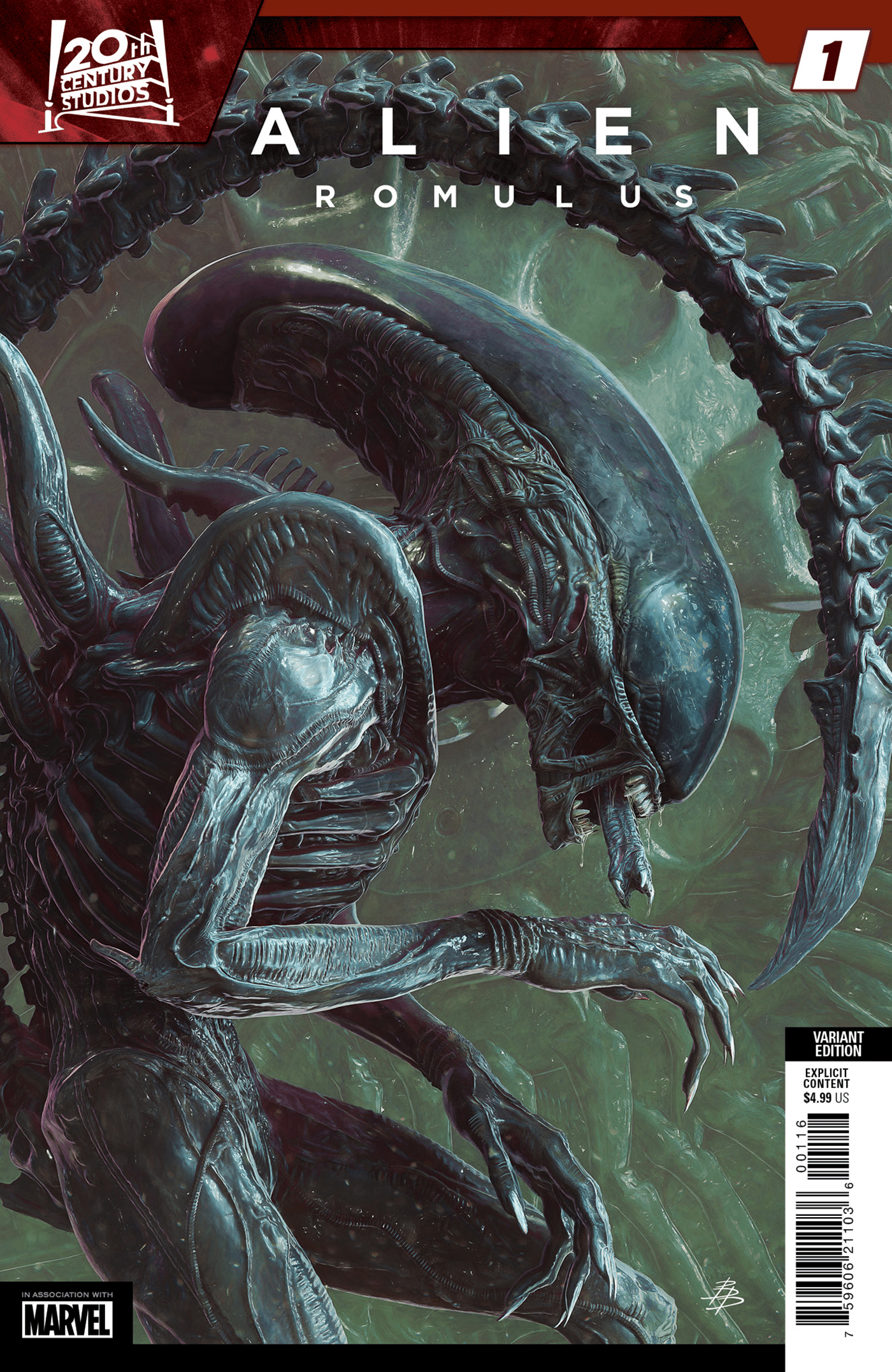 ALIEN: ROMULUS #1 1:25 INCV BJORN BARENDS VARIANT