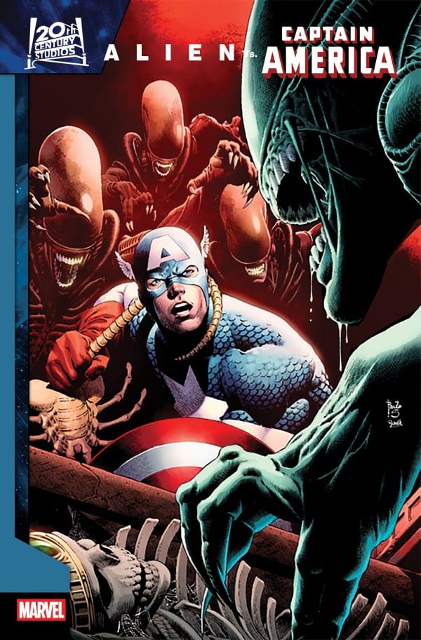 Marvel Comic Books > Incentives ALIEN VS. CAPTAIN AMERICA #1 1:25 INCV DAN PANOSIAN VARIANT 75960621352800116 PRH-75960621352800116