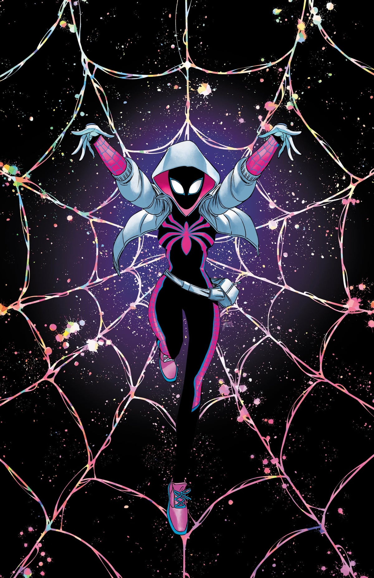 Marvel Comic Books > Incentives ALL-NEW SPIDER-GWEN: THE GHOST-SPIDER #3 1:100 INCV CORIN HOWELL SPIDER-GWEN VIRGIN VARIANT 75960621343600316 PRH-75960621343600316