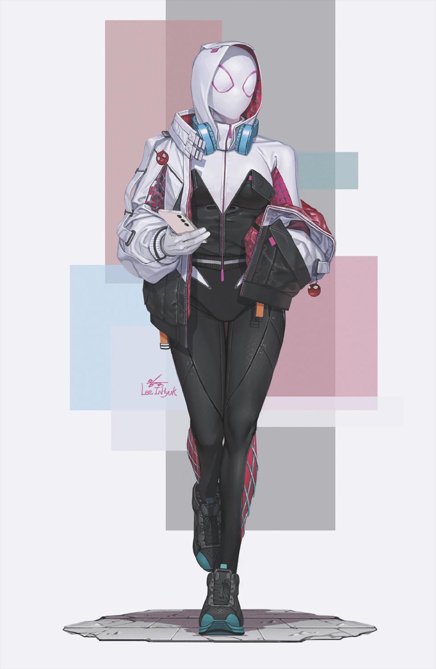 ALL-NEW SPIDER-GWEN: THE GHOST-SPIDER #4 1:50 INCV INHYUK LEE STREET-VERSE VIRGIN VARIANT