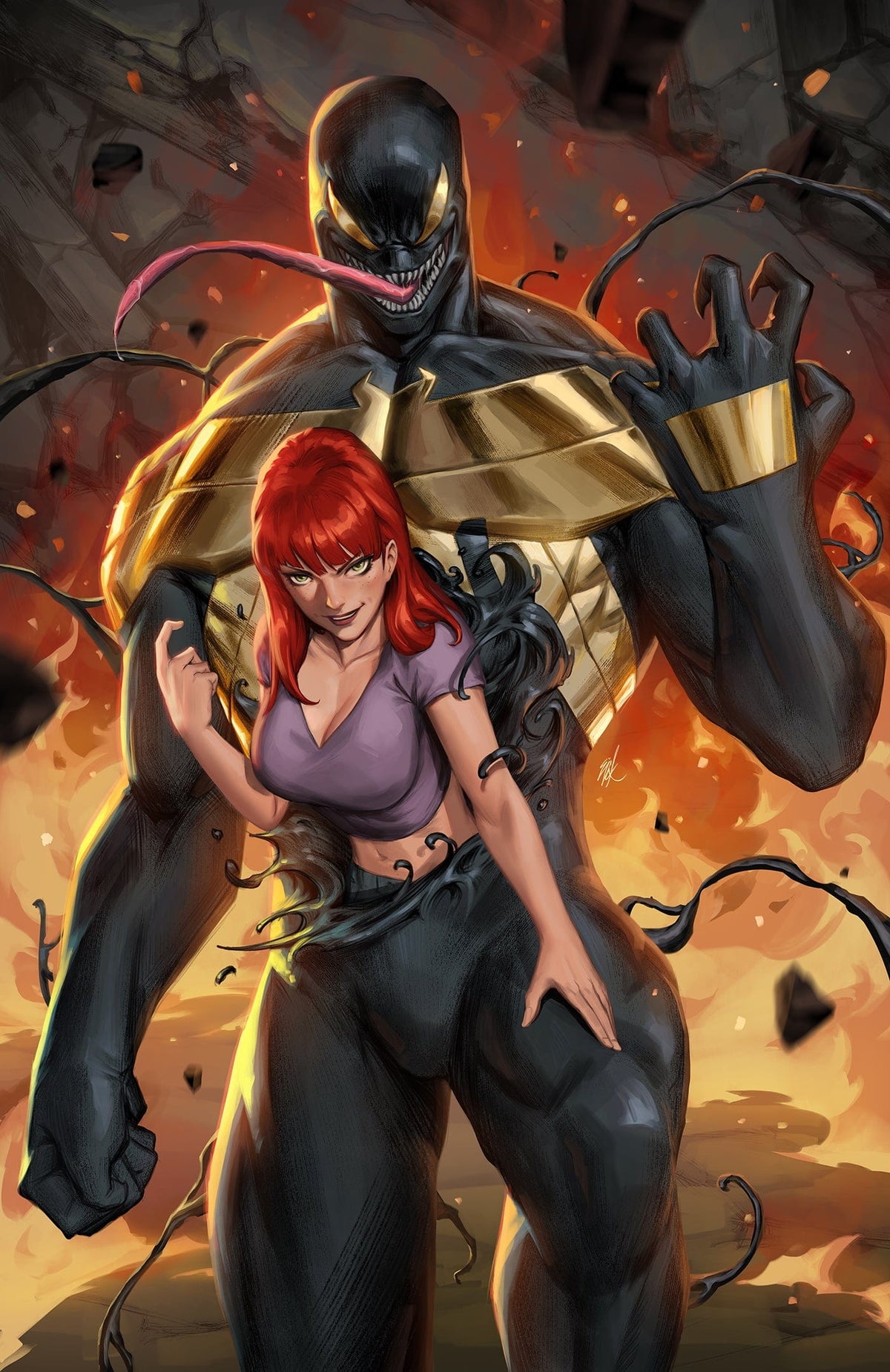 Marvel Comic Books > Incentives ALL-NEW VENOM #10 1:50 INCV EJIKURE VENOM VIRGIN VARIANT 75960621047301017 PRH-75960621047301017