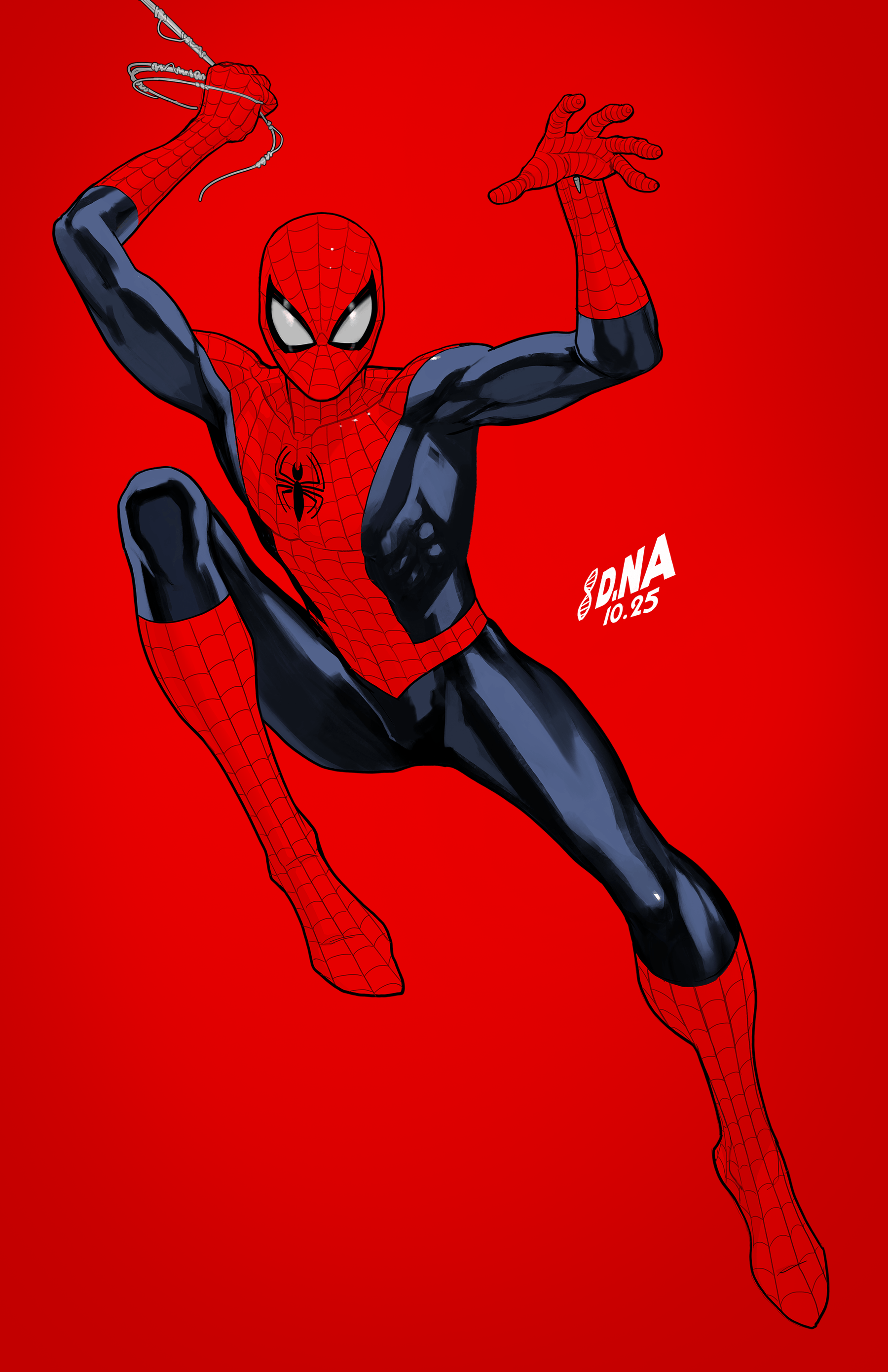 AMAZING SPIDER-MAN #21 1:50 INCV DAVID NAKAYAMA COLOR BLOCK RED VIRGIN VARIANT