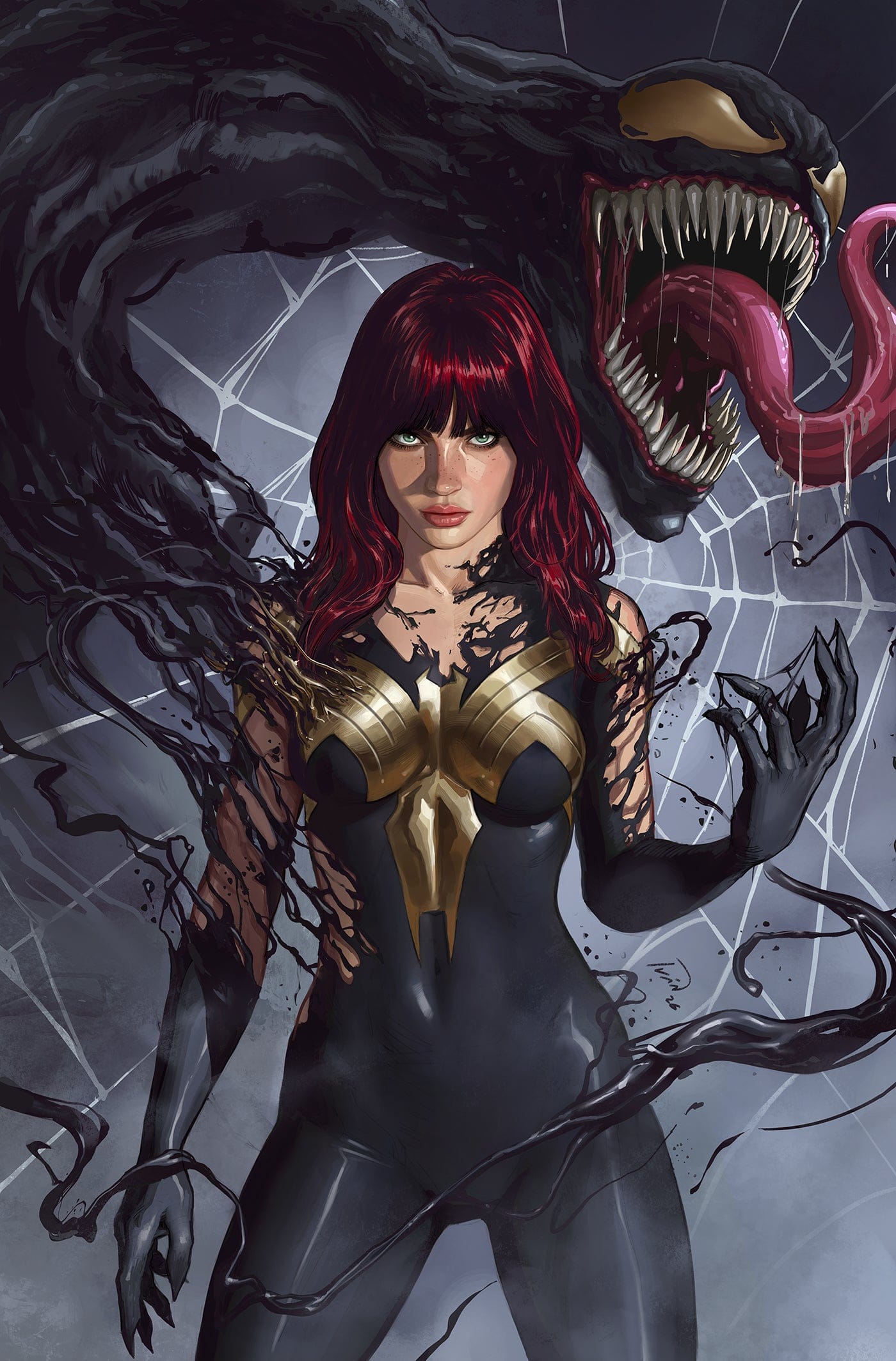 AMAZING SPIDER-MAN #23 1:50 INCV IVAN TALAVERA VENOM VIRGIN VARIANT [DS]