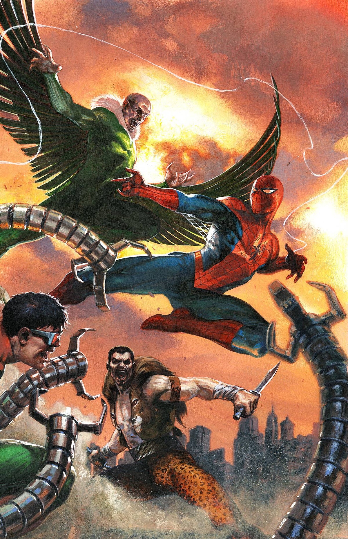 Marvel Comic Books > Incentives AMAZING SPIDER-MAN #54 1:50 INCV GABRIELE DELL'OTTO CONNECTING VIRGIN VARIANT 75960620200305418 PRH-75960620200305418