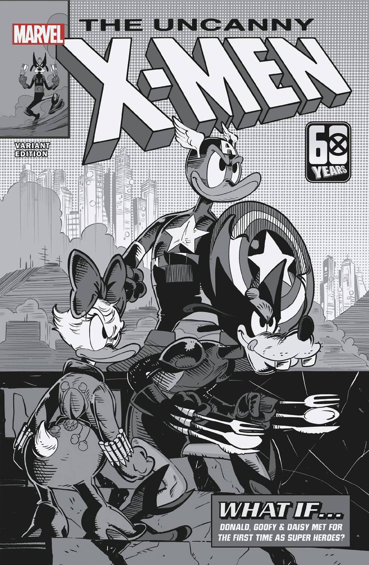 Marvel Comic Books > Incentives AMAZING SPIDER-MAN #59 1:100 INCV GIADA PERISSONOTTO DISNEY WHAT IF? BLACK AND WHITE VARIANT 75960620200305916 PRH-75960620200305916