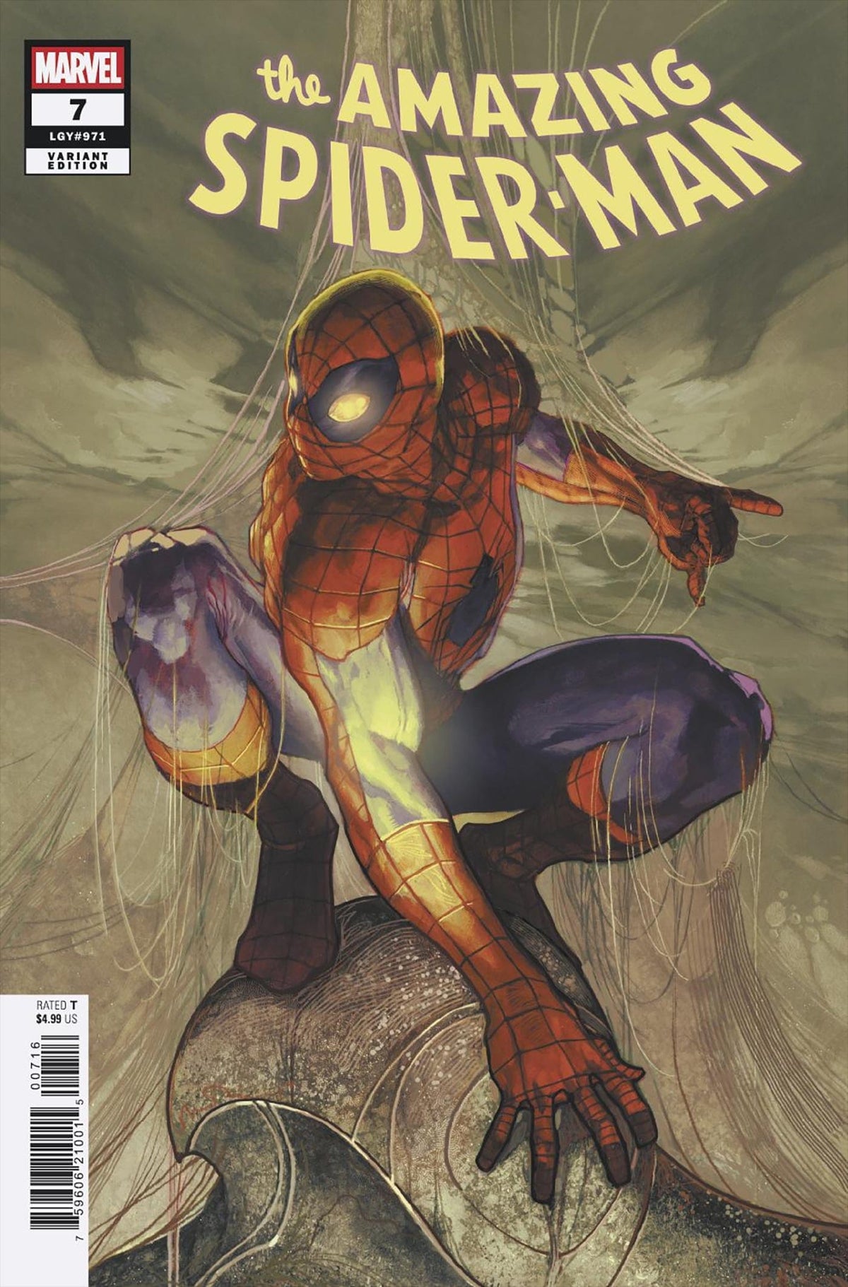 Marvel Comic Books > Incentives AMAZING SPIDER-MAN #7 1:25 INCV SIMONE BIANCHI VARIANT 75960621001500716 PRH-75960621001500716