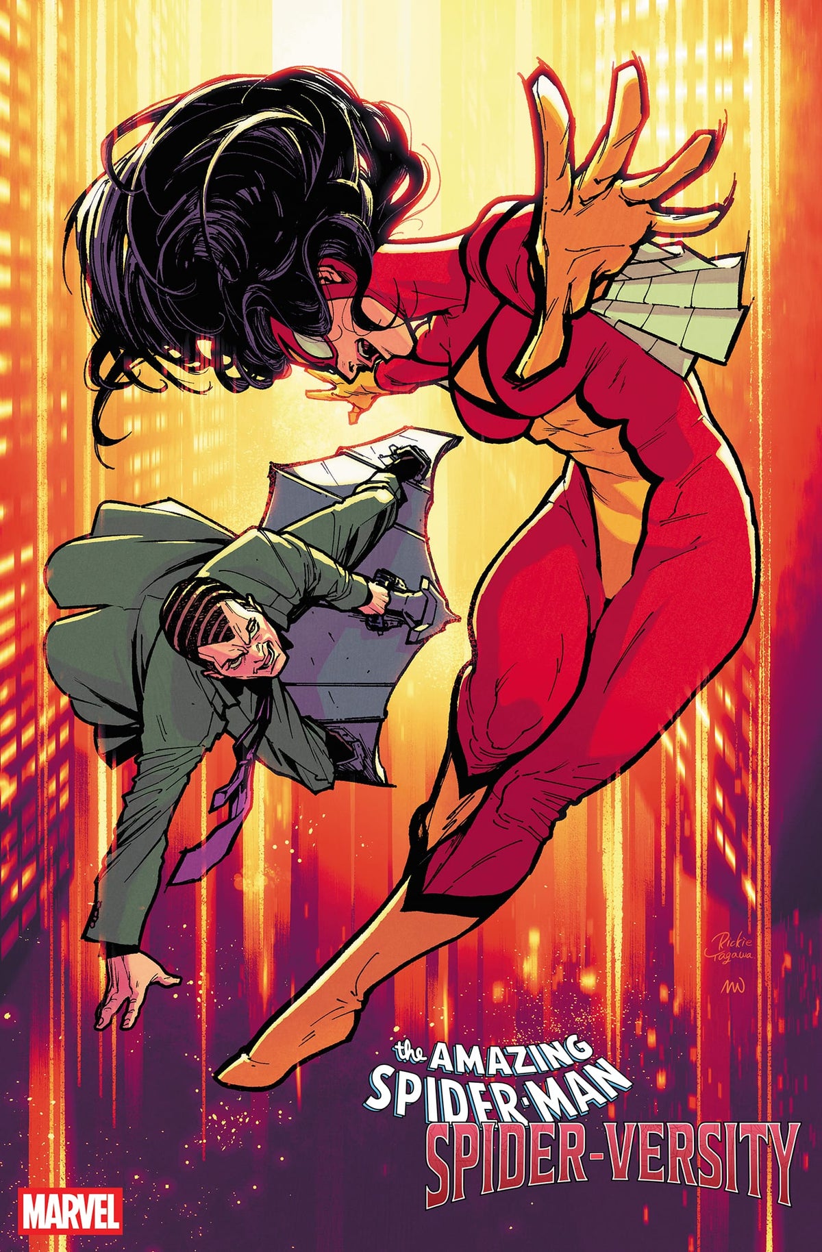 Marvel Comic Books > Incentives AMAZING SPIDER-MAN: SPIDER-VERSITY #2 1:25 INCV RICKIE YAGAWA VARIANT 75960621577500216 PRH-75960621577500216