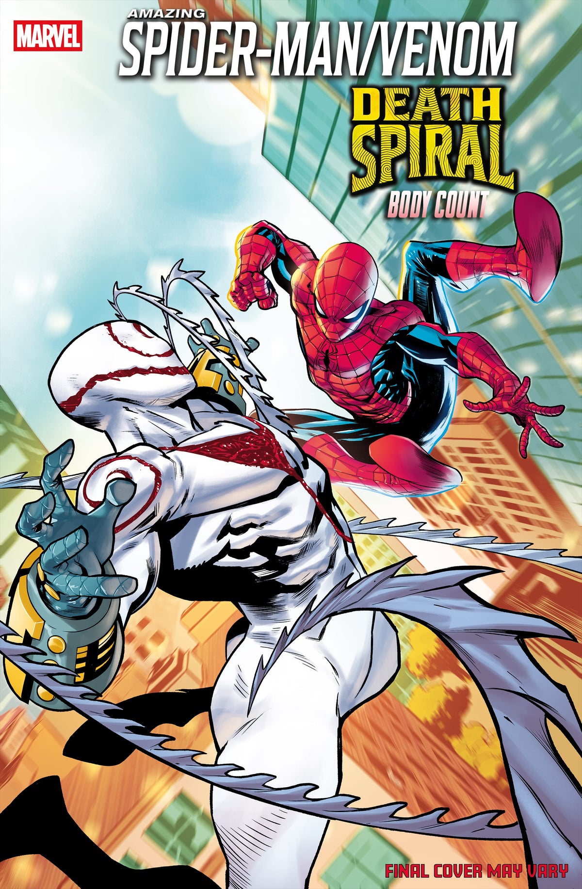 Marvel Comic Books > Incentives AMAZING SPIDER-MAN/VENOM: DEATH SPIRAL - BODY COUNT #1 1:25 INCV TBD ARTIST VARIANT [DS] 75960621648200117 PRH-75960621648200117