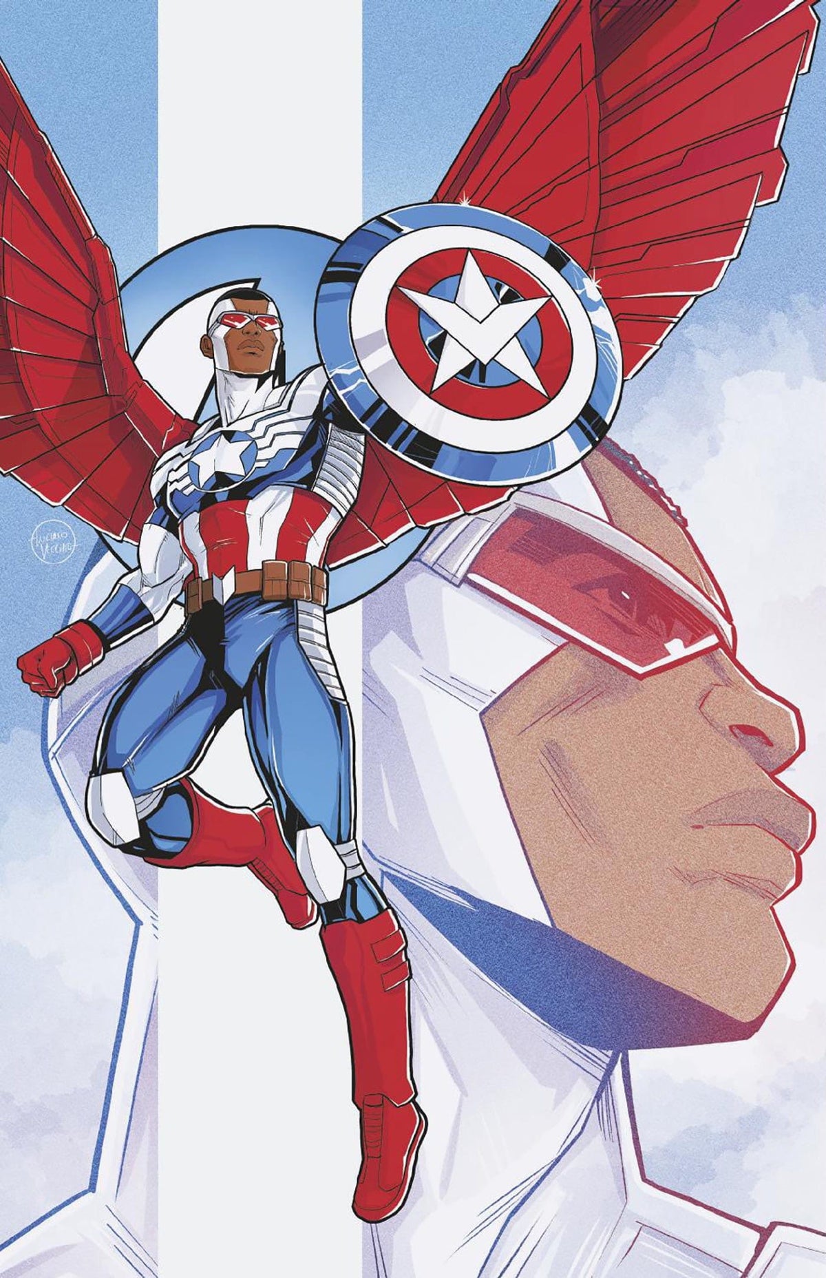 Marvel Comic Books > Incentives AVENGERS #26 1:50 INCV LUCIANO VECCHIO CAPTAIN AMERICA VIRGIN VARIANT [DOOM] 75960620426702616 PRH-75960620426702616