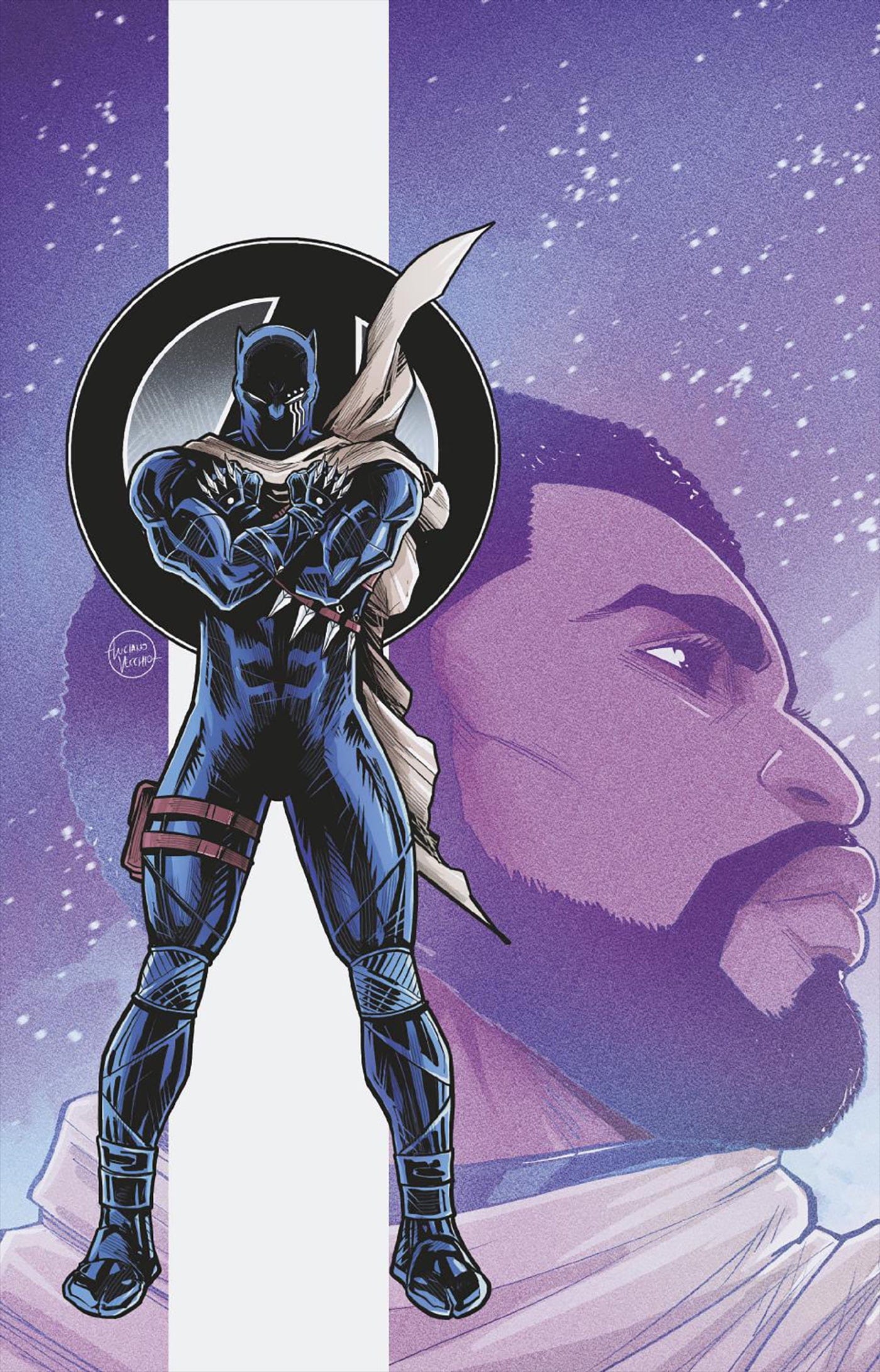 AVENGERS #28 1:50 INCV LUCIANO VECCHIO BLACK PANTHER VIRGIN VARIANT [DOOM]