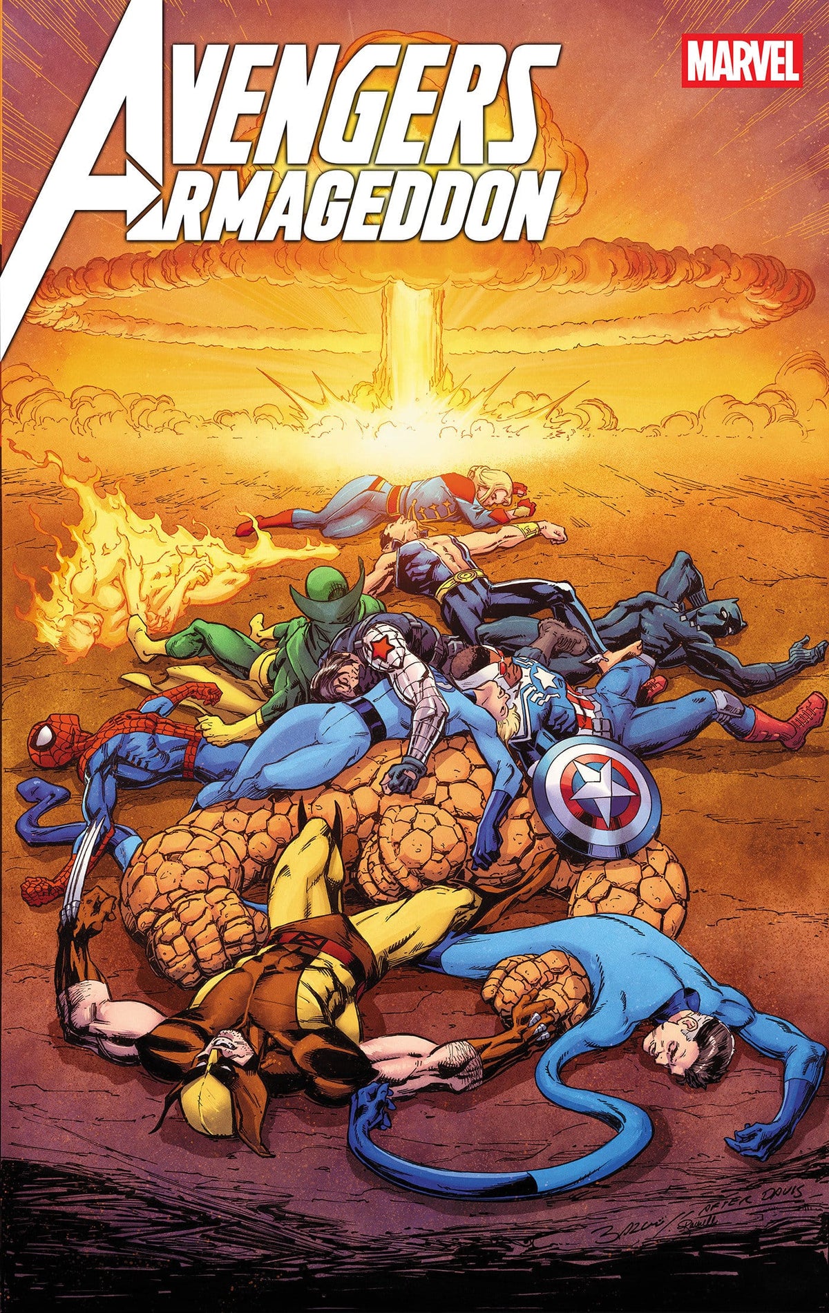 Marvel Comic Books > Incentives AVENGERS: ARMAGEDDON #5 1:25 INCV MARK BAGLEY VARIANT (Release Date: 10/21/2026) 75960621563800517 PRH-75960621563800517