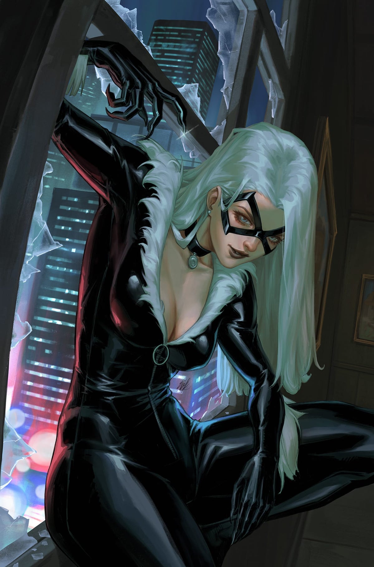 Marvel Comic Books > Incentives BLACK CAT #12 1:50 INCV EJIKURE BLACK CAT VIRGIN VARIANT 75960621252101216 PRH-75960621252101216