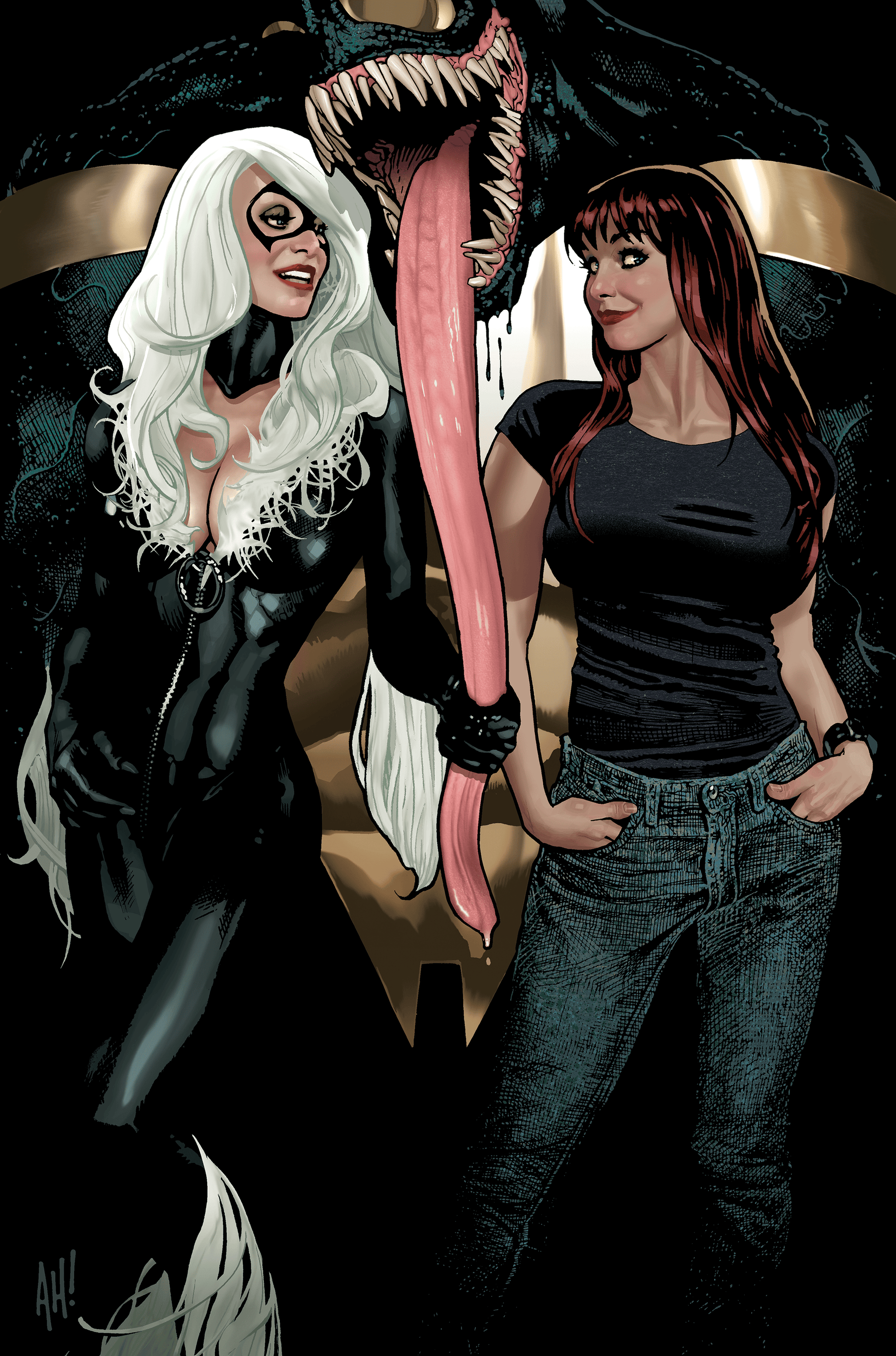 BLACK CAT #7 1:50 INCV ADAM HUGHES VIRGIN VARIANT