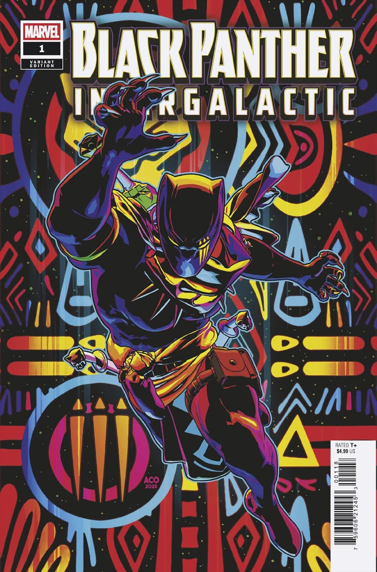 Marvel Comic Books > Incentives BLACK PANTHER: INTERGALACTIC #1 1:25 INCV ACO VARIANT 75960621245300118 PRH-75960621245300118