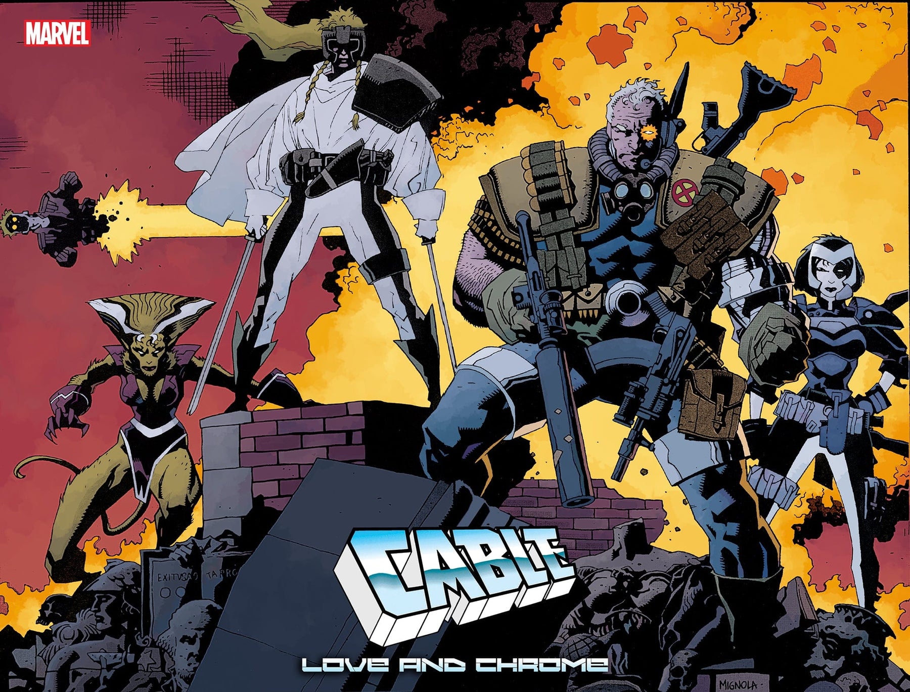 CABLE: LOVE AND CHROME #1 1:50 INCV MIKE MIGNOLA WRAPAROUND HIDDEN GEM VARIANT