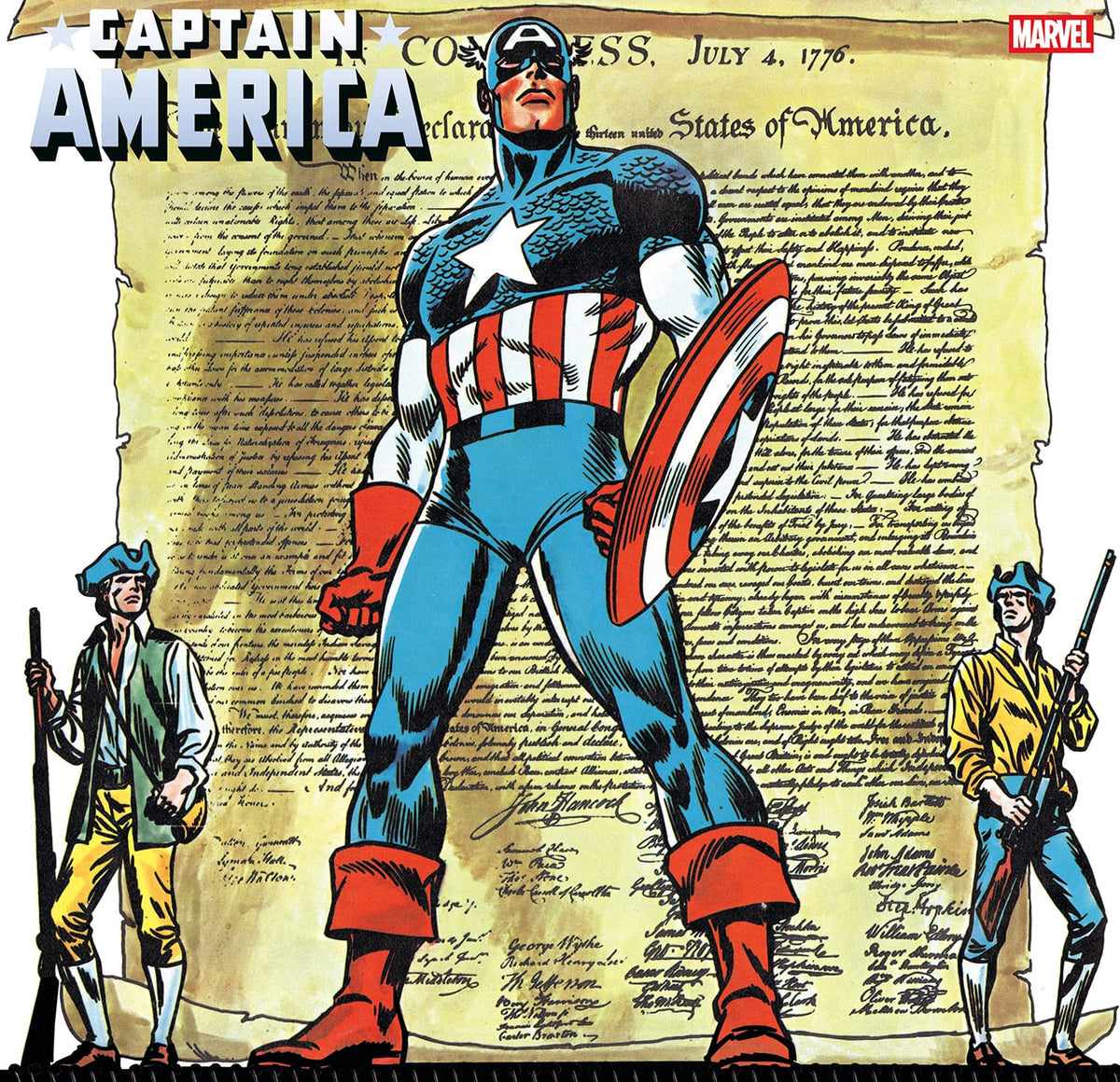 Marvel Comic Books > Incentives CAPTAIN AMERICA #13 1:50 INCV JOHN ROMITA SR. BICENTENNIAL CALENDAR HIDDEN GEM VARIANT [ARM] 75960621146301316 PRH-75960621146301316