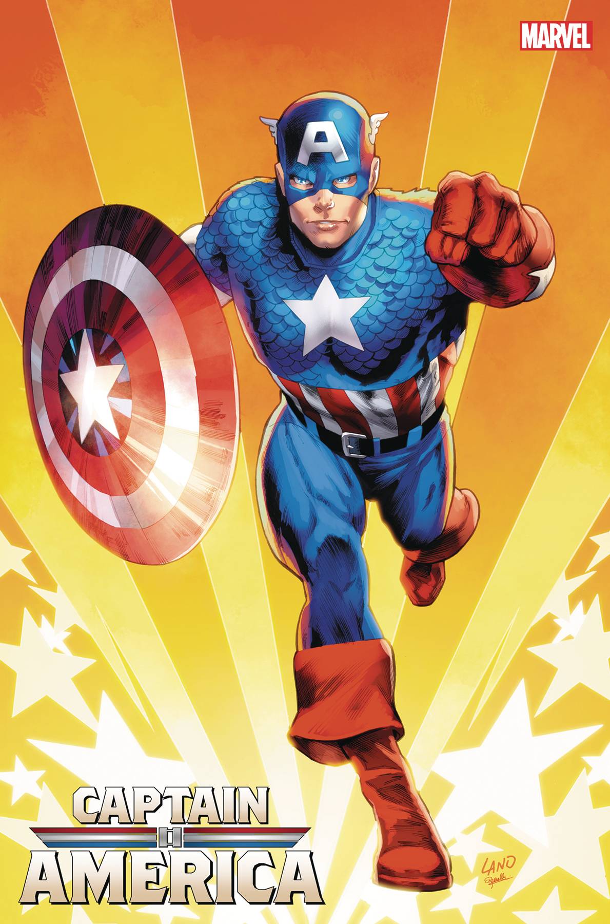 Marvel Comic Books > Incentives CAPTAIN AMERICA #3 1:25 INCV GREG LAND VAR 75960620740400316 SEP230723