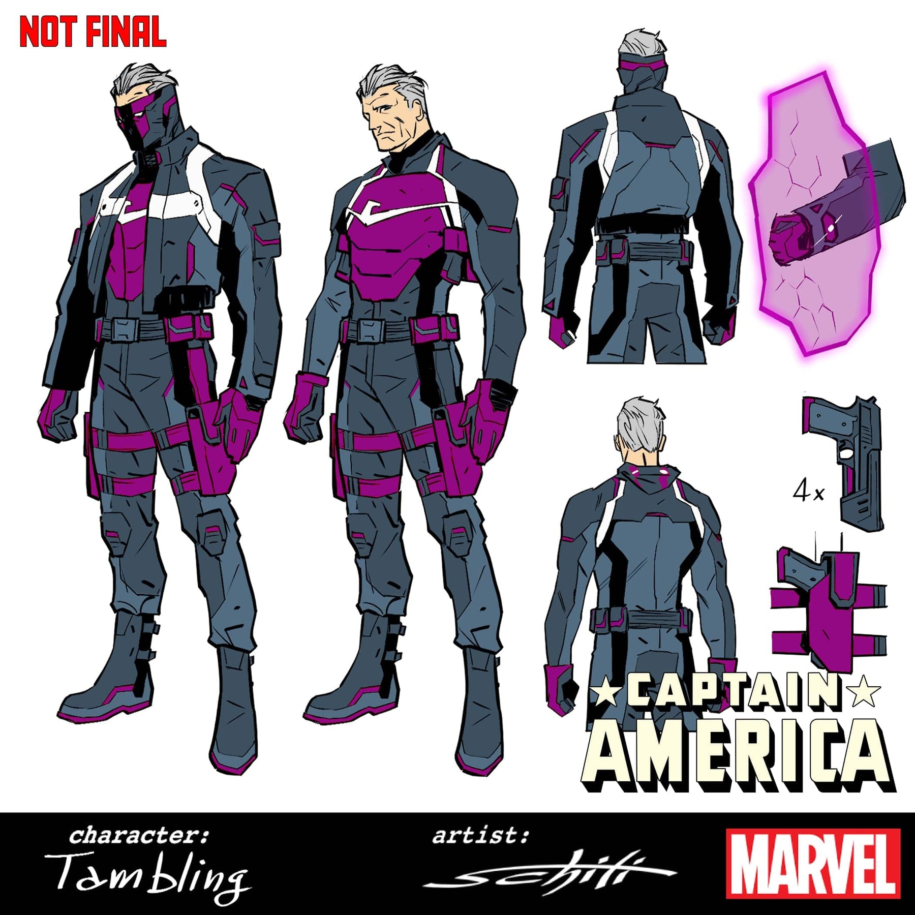 CAPTAIN AMERICA #8 1:10 INCV VALERIO SCHITI DESIGN VARIANT