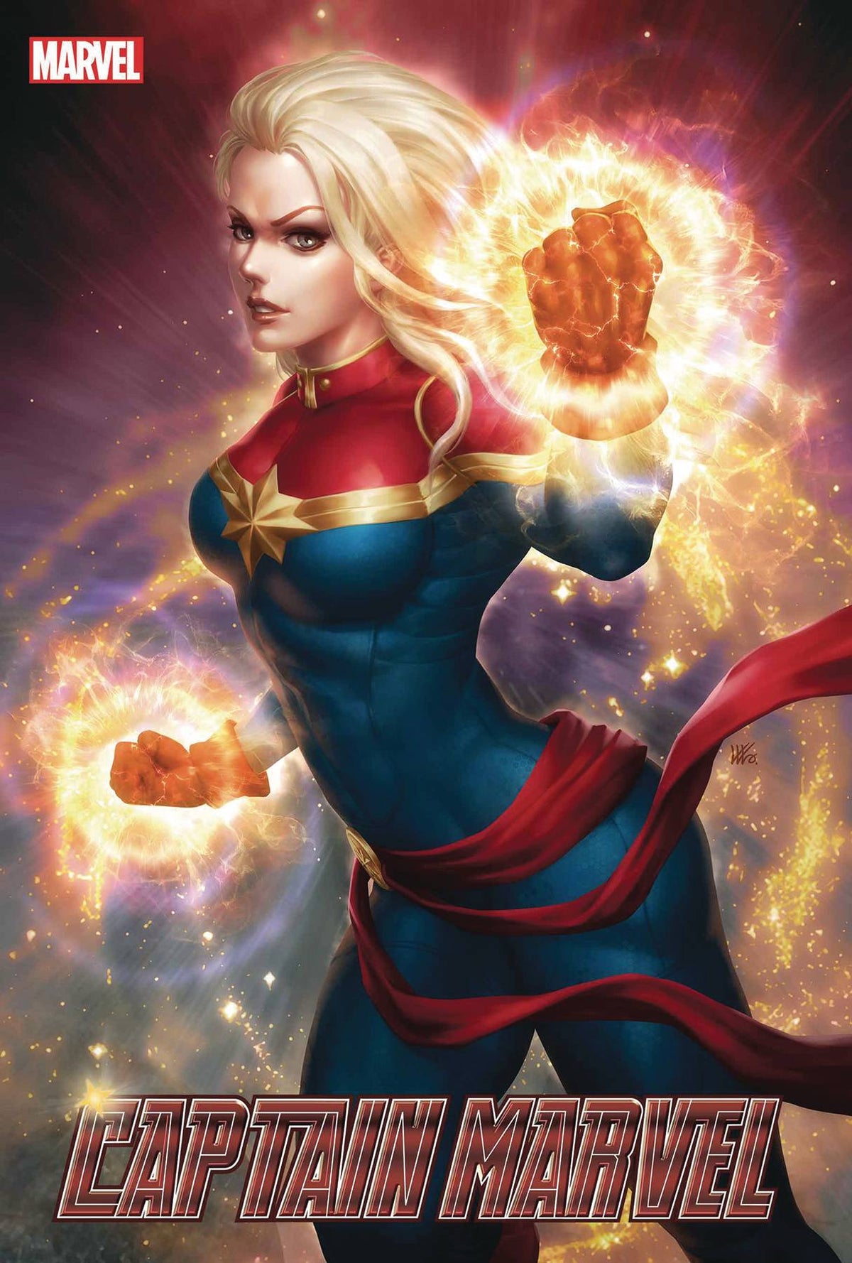 Marvel Comic Books > Incentives CAPTAIN MARVEL #2 1:100 INCV LIM CAPTAIN MARVEL VIR VAR 75960620774900217 SEP230677